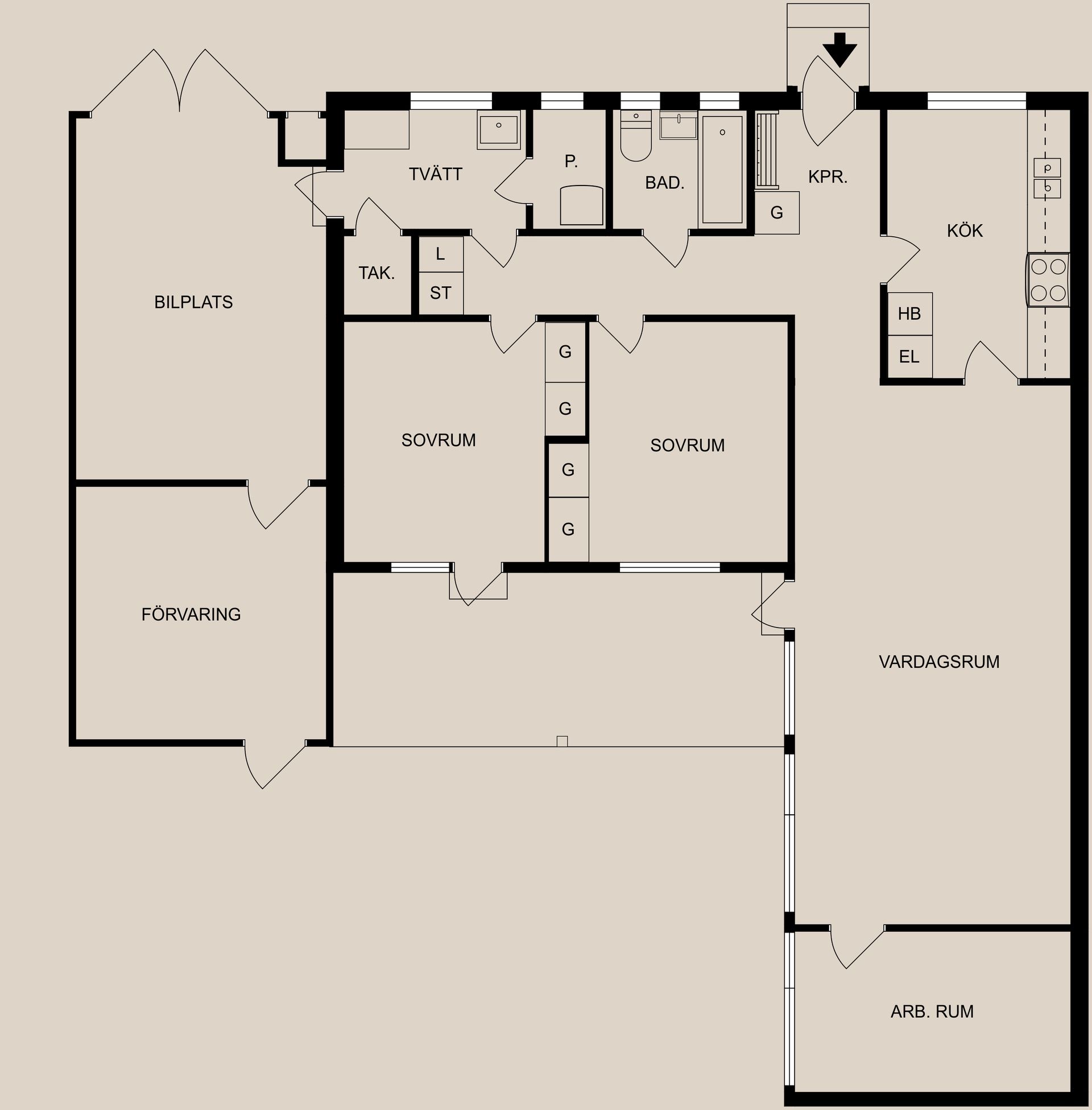 Radhus, Majviksgatan 11, Skarphagen, Norrköping