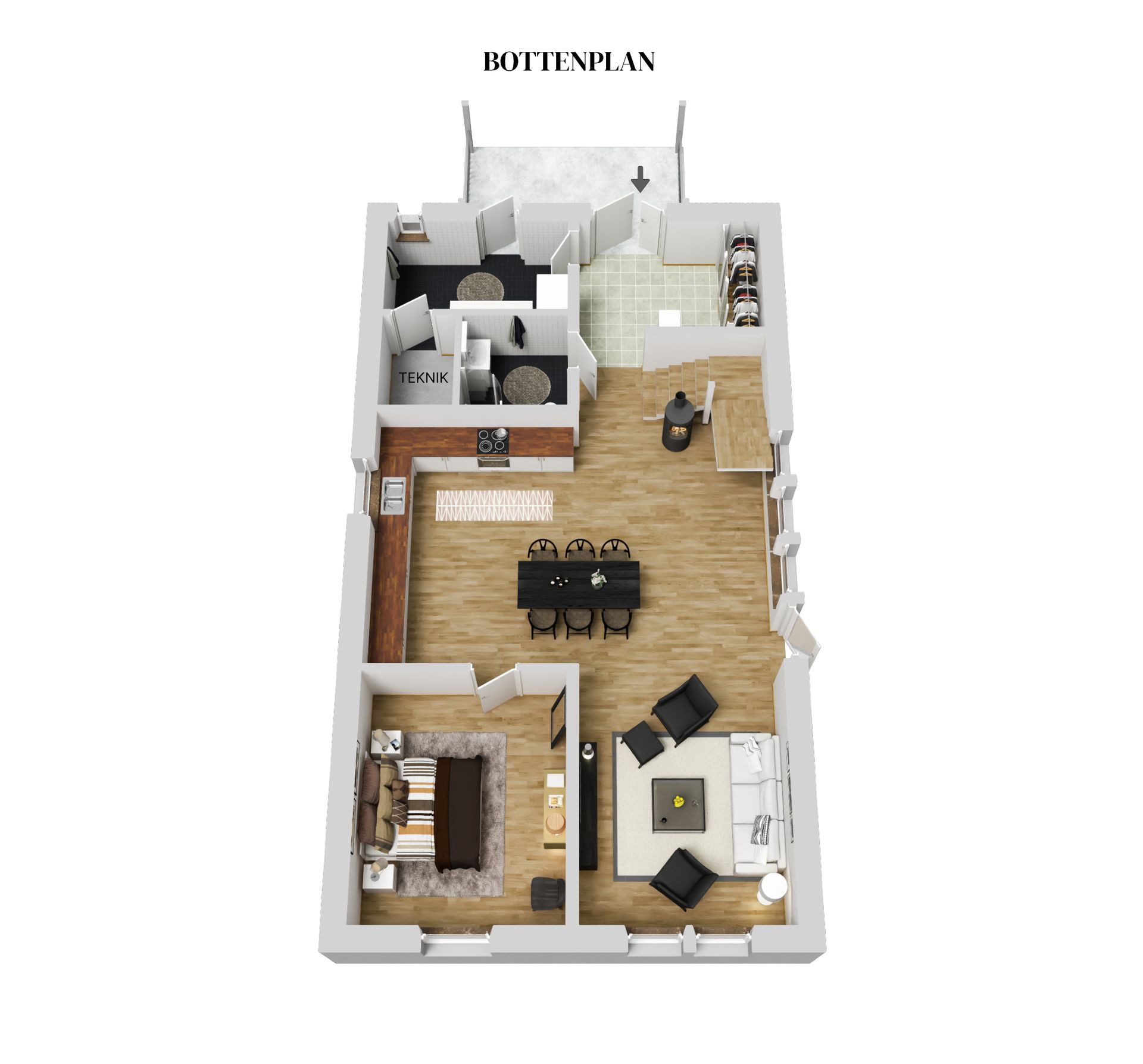 Villa, Kristallvägen 8, Koskullskulle, Gällivare
