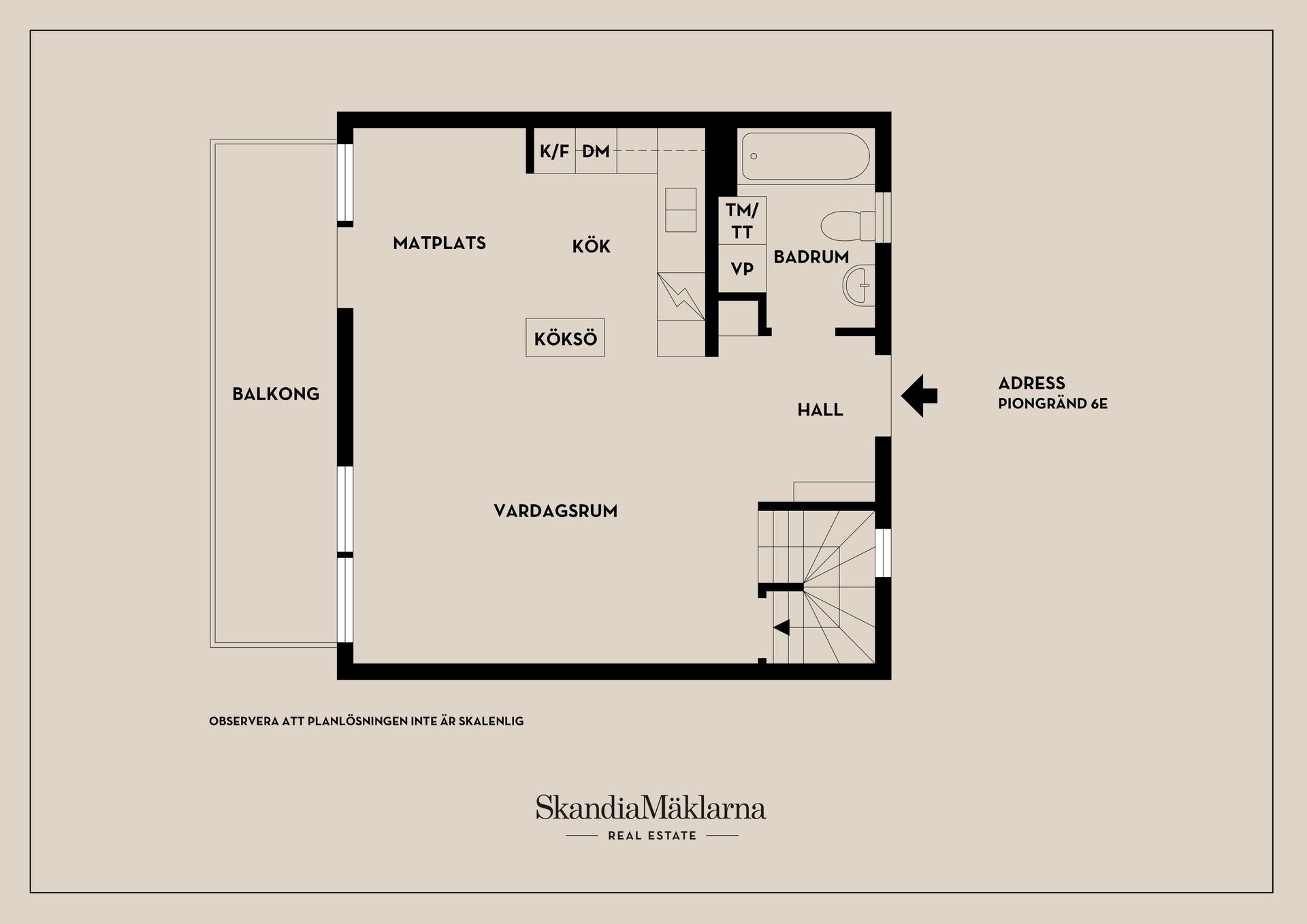 Bostadsrätt, Piongränd 6E, Eknäs, Nacka