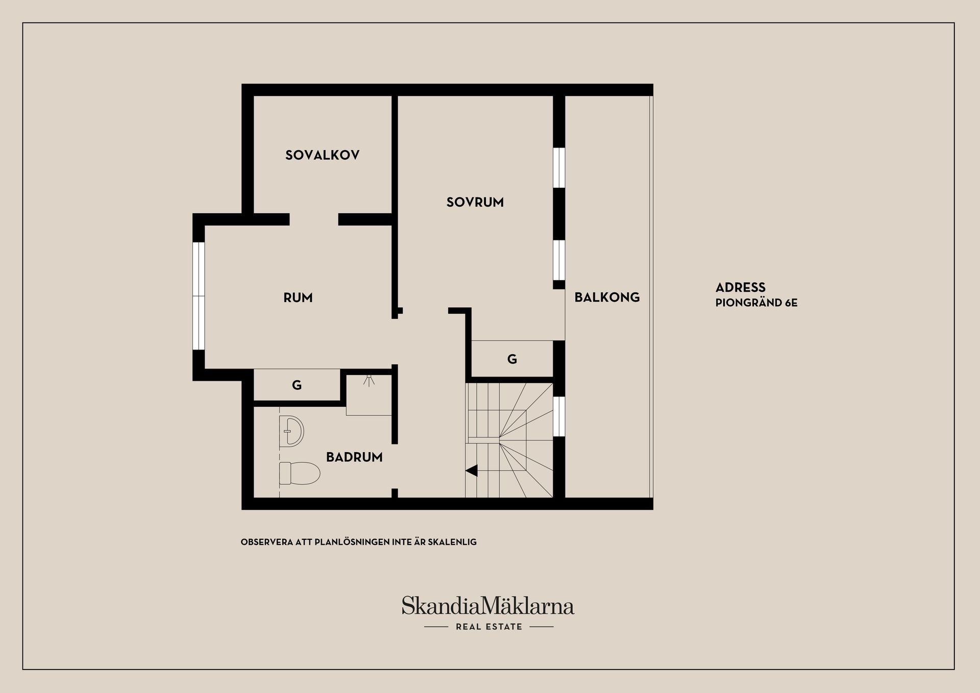 Bostadsrätt, Piongränd 6E, Eknäs, Nacka
