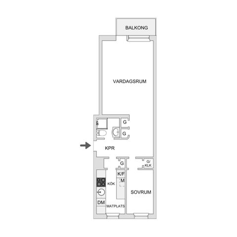Bostadsrätt, Börjegatan 10A, Främre Luthagen, Uppsala