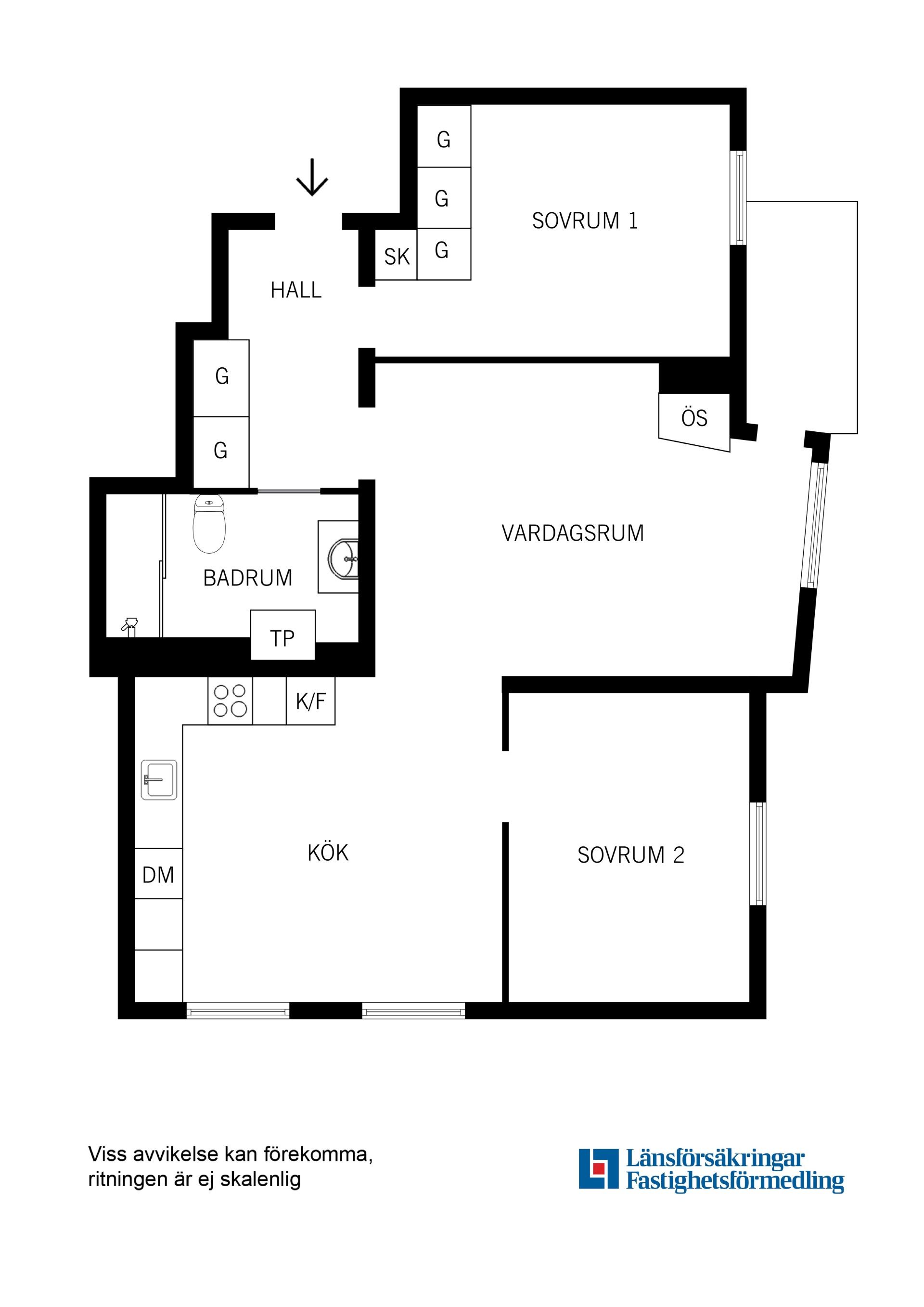 Bostadsrätt, Klubbacken 45, Mälarhöjden, Stockholm