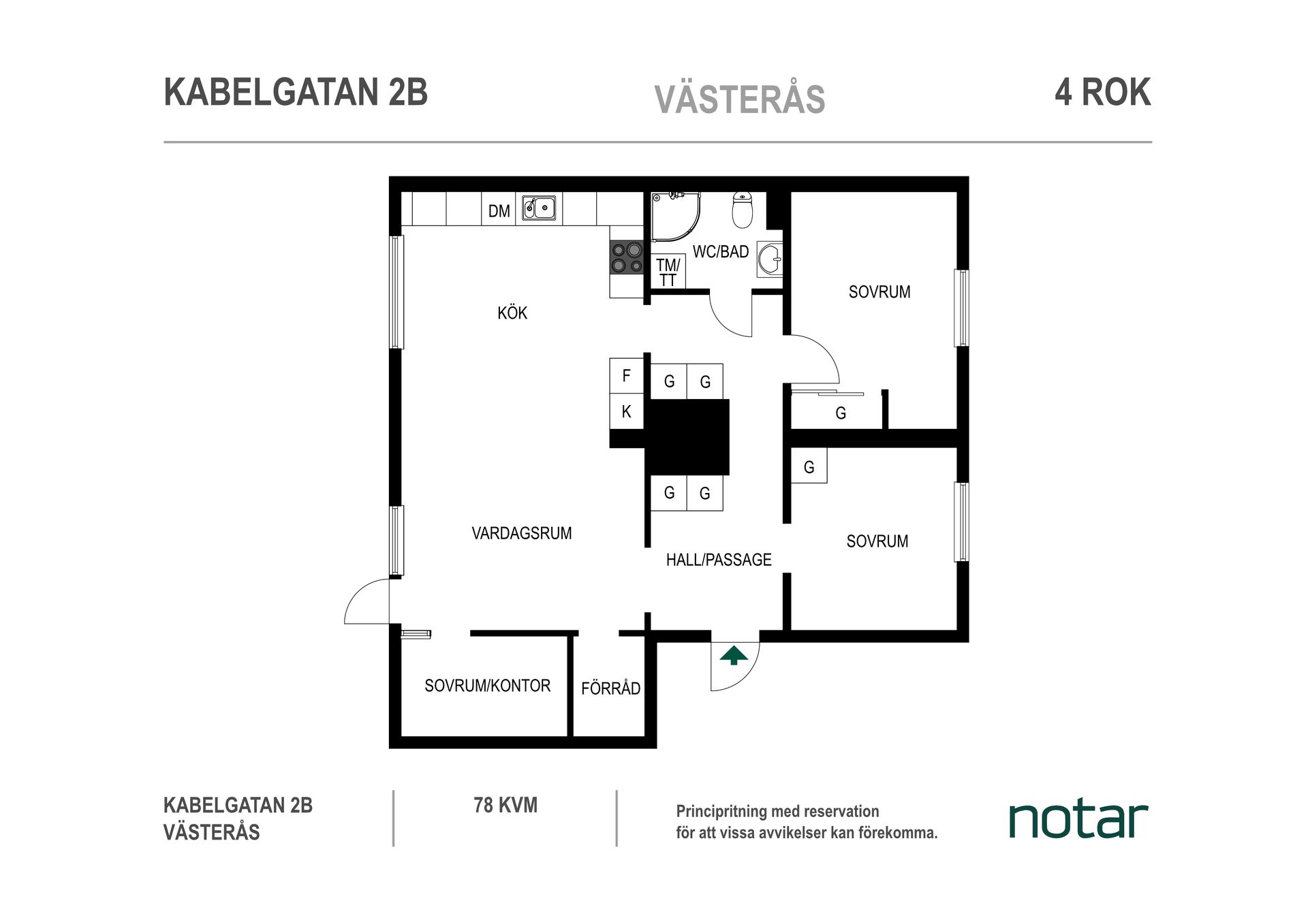 Bostadsrätt, Kabelgatan 2B, Sandgärdet, Västerås