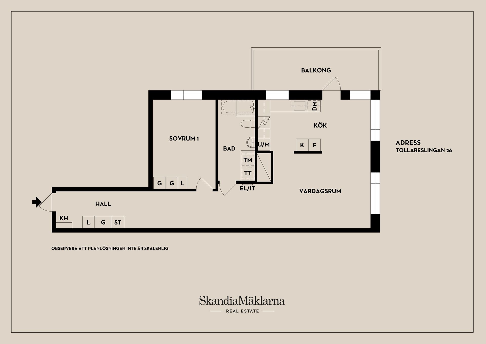 Bostadsrätt, Tollareslingan 26, Tollare, Nacka