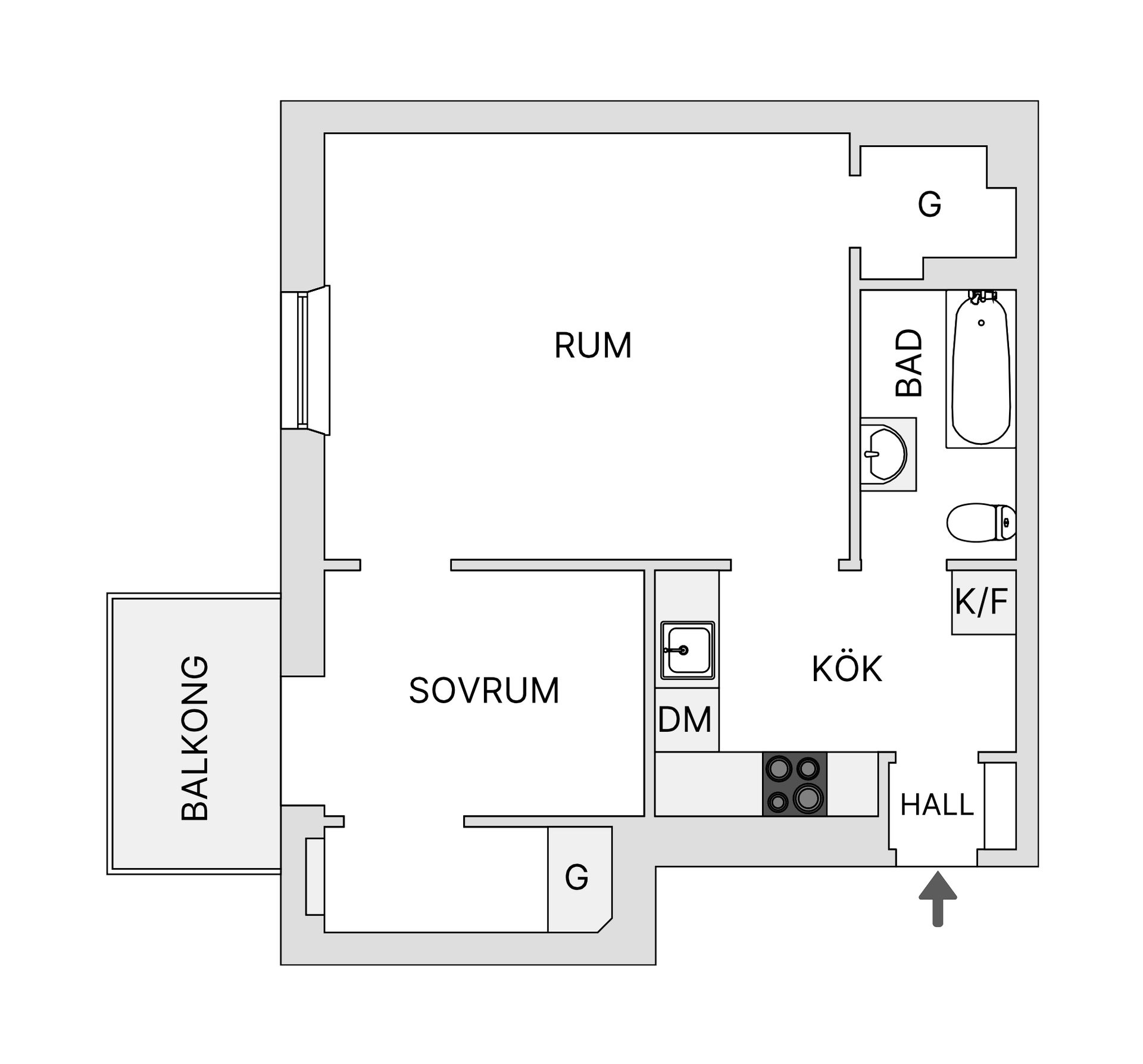 Bostadsrätt, Samaritgränd 3 - Högst upp, Södermalm - Mariatorget, Stockholm