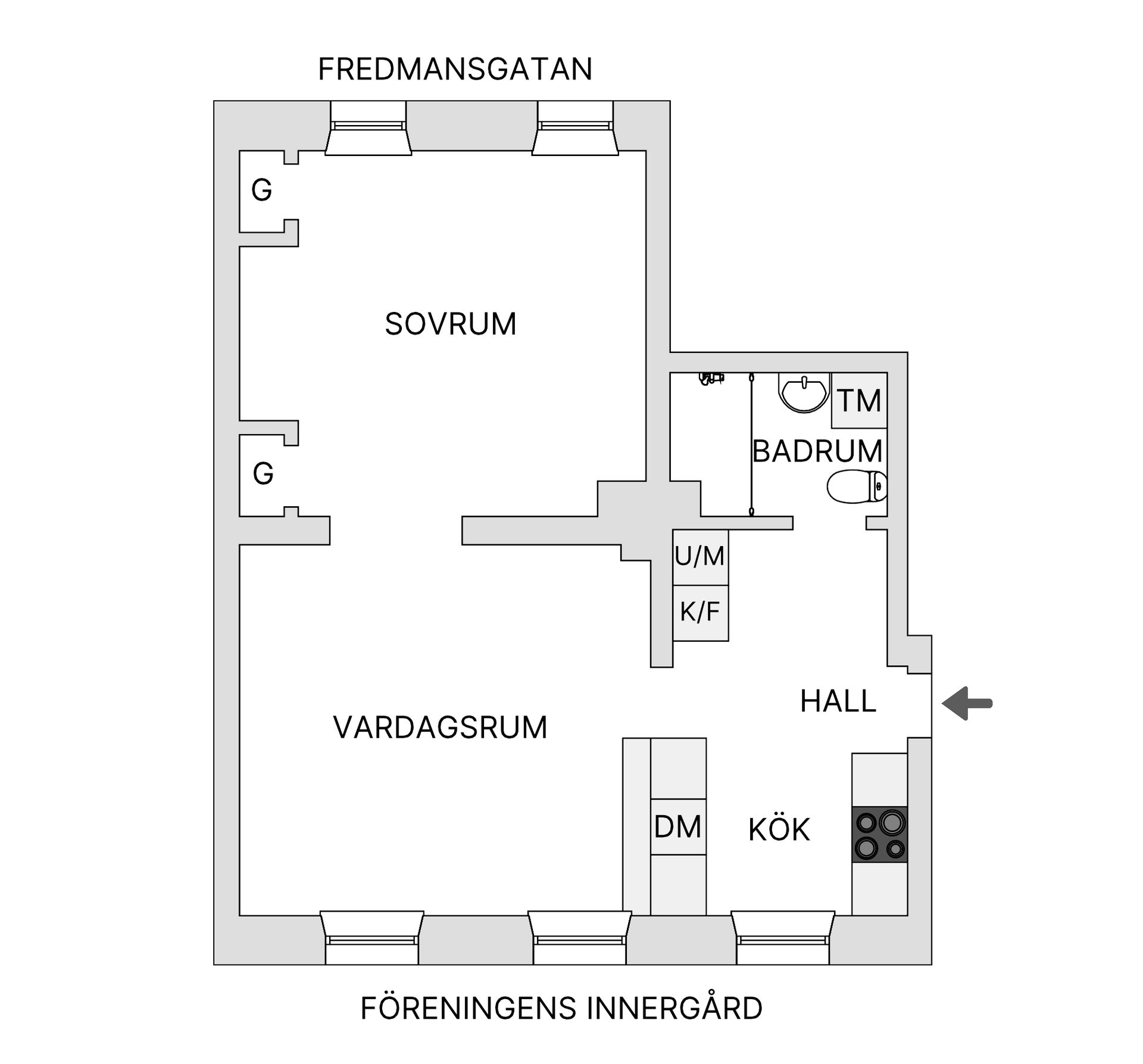 Bostadsrätt, Fredmansgatan 7, Södermalm - Mariatorget, Stockholm