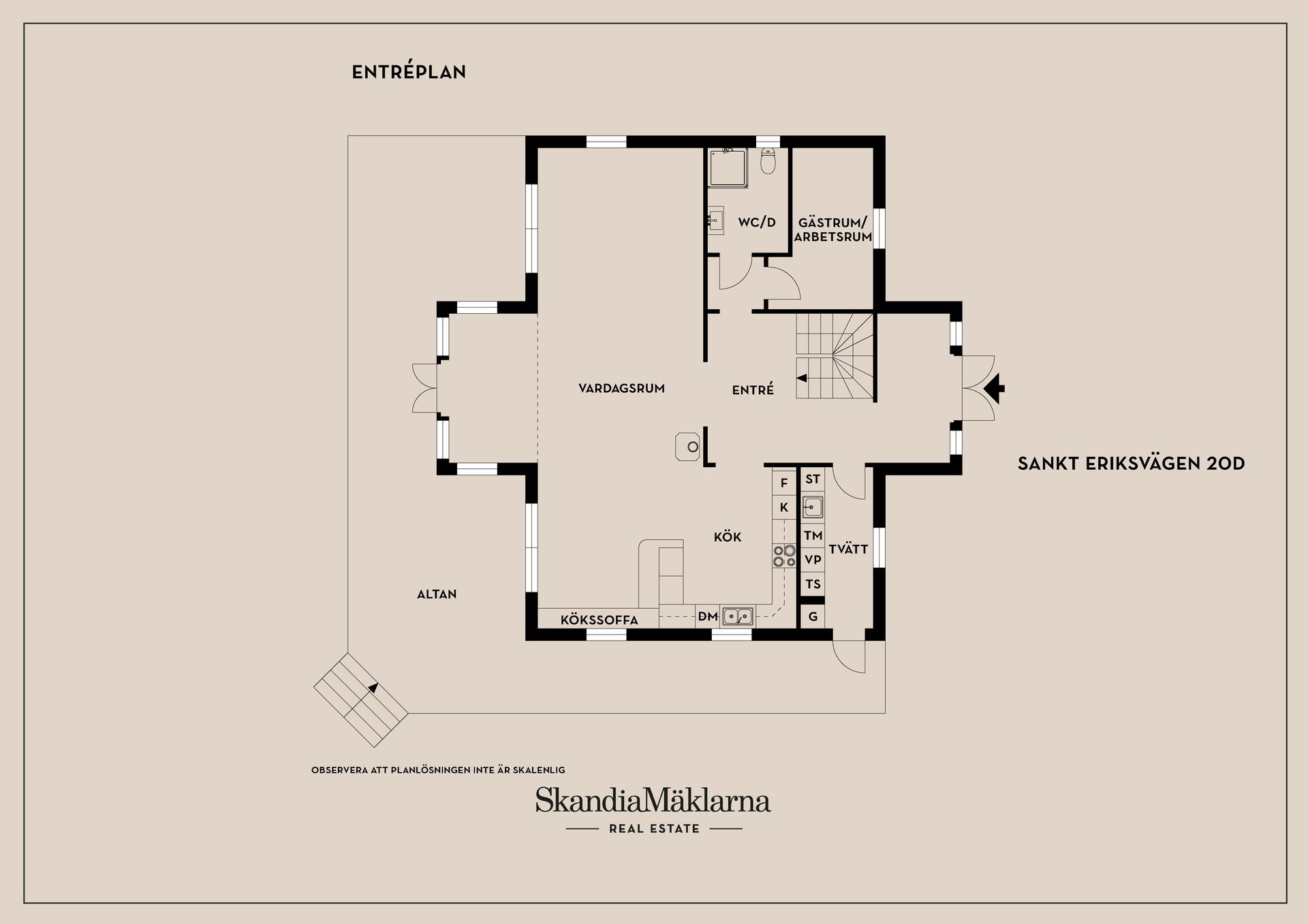 Villa, Sankt Eriksvägen 20D, Glömsta, Huddinge