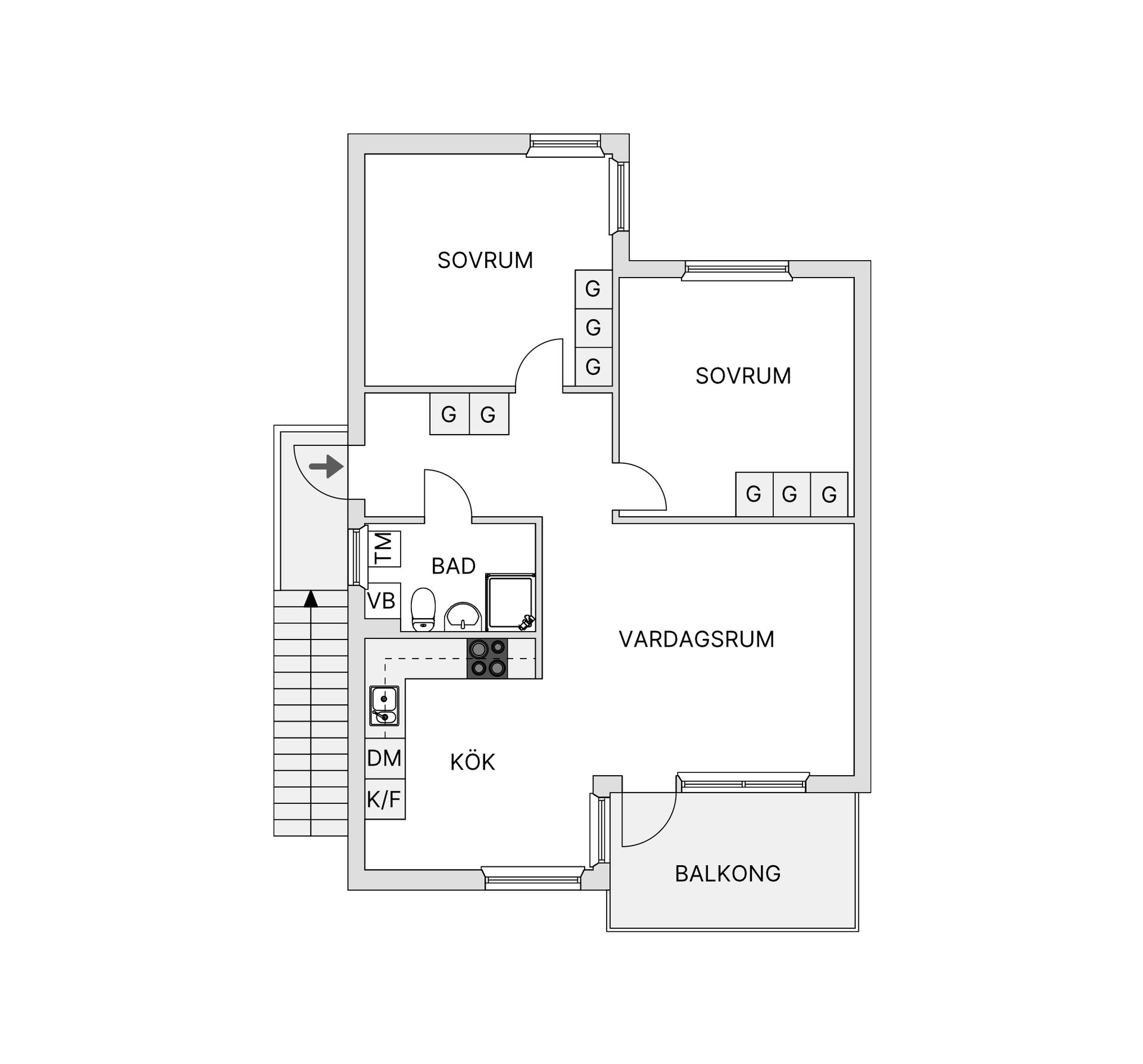 Bostadsrätt, Grandalsvägen 23, Skånsta, Österåker