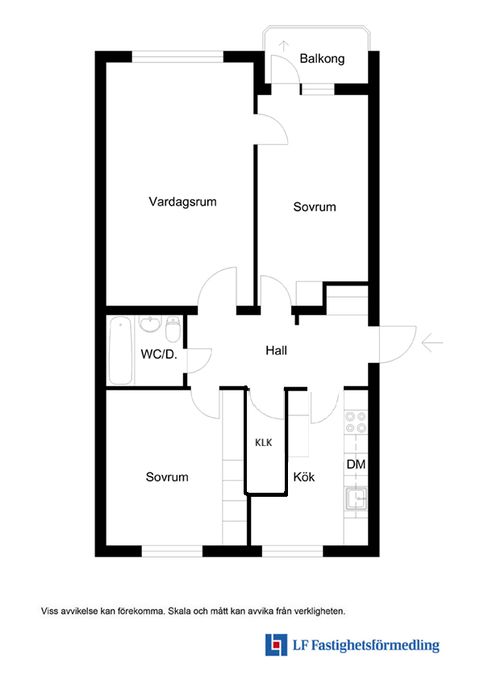 Bostadsrätt, Klubbegatan 6B, Håkanstorp, Malmö