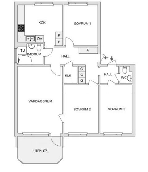 Bostadsrätt, Tegvägen 32, Viksjö, Järfälla