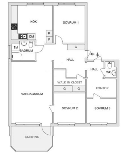 Bostadsrätt, Tegvägen 32, Viksjö, Järfälla