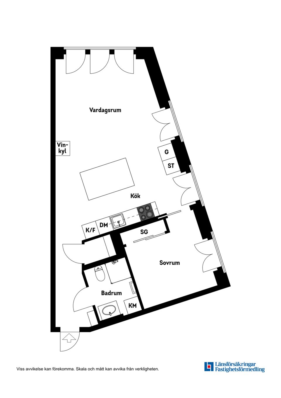 Bostadsrätt, Maria skolgata 93, 2 tr,  Stockholm – Södermalm, Stockholm