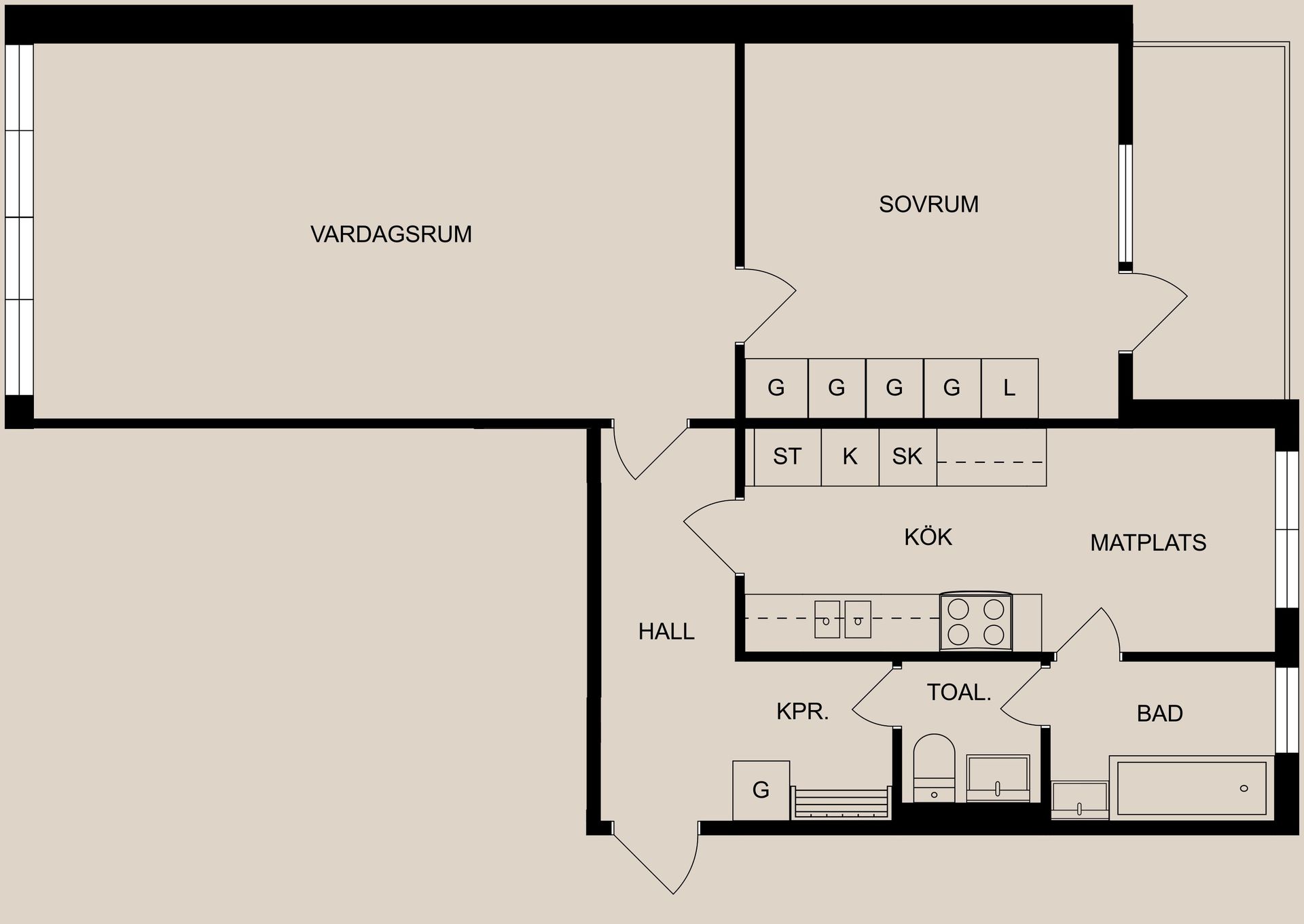 Bostadsrätt, Oxhagsvägen 3D, Nyhem, Finspång