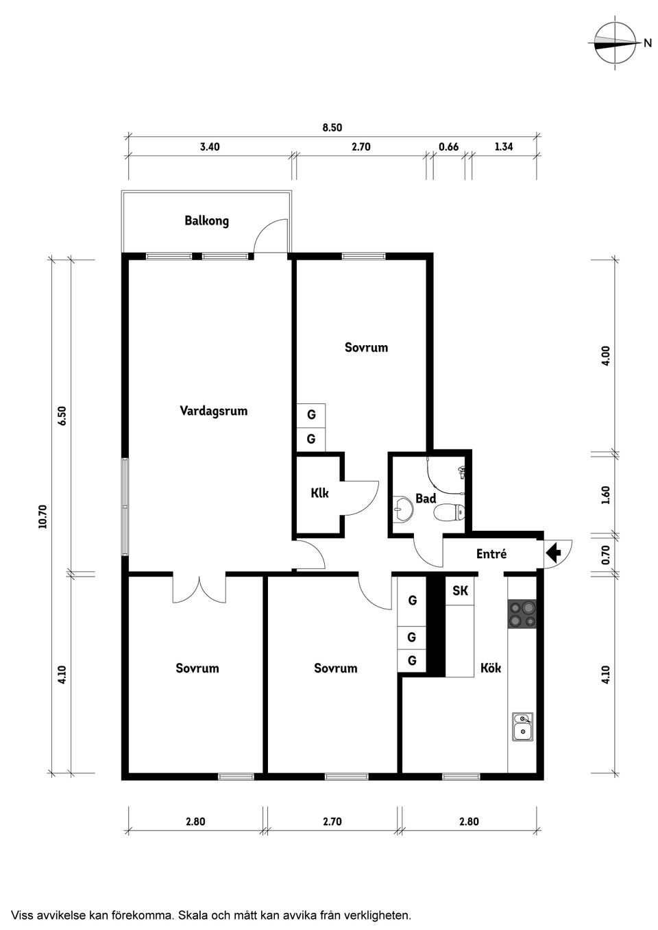 Bostadsrätt, Järnvägsgatan 3A, Klippan