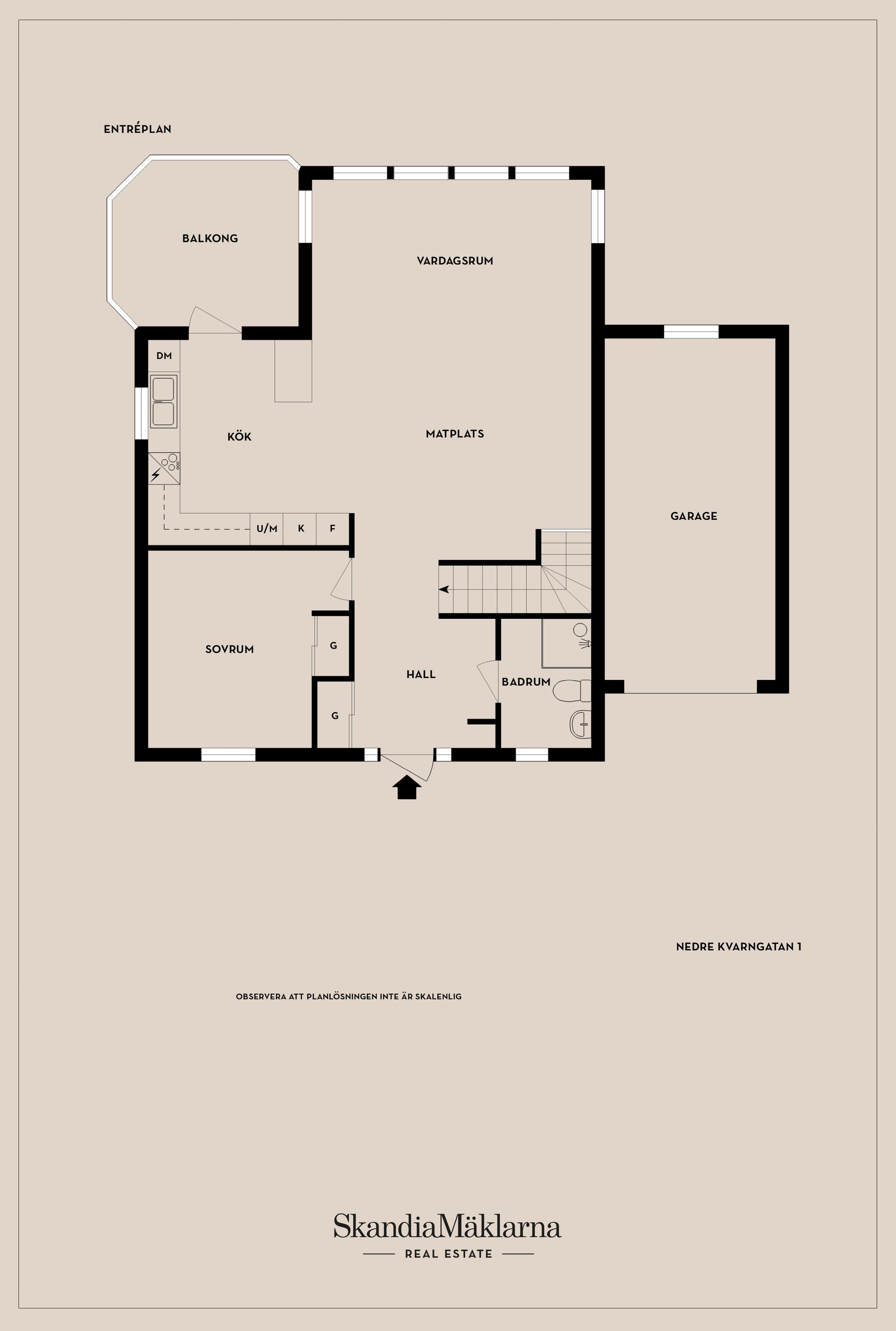 Villa, Nedre kvarngatan 1, Skänkeberg, Jönköping