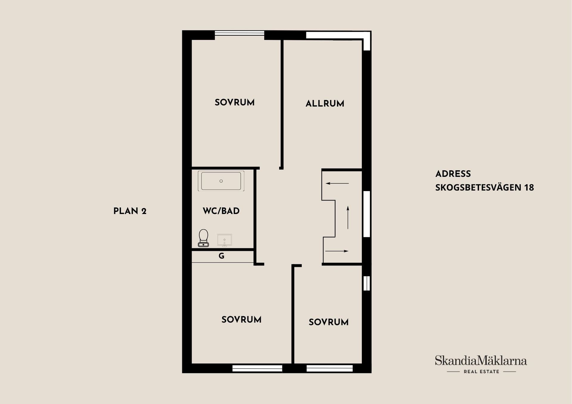 Radhus, Skogsbetesvägen 18, Gäddeholm, Västerås