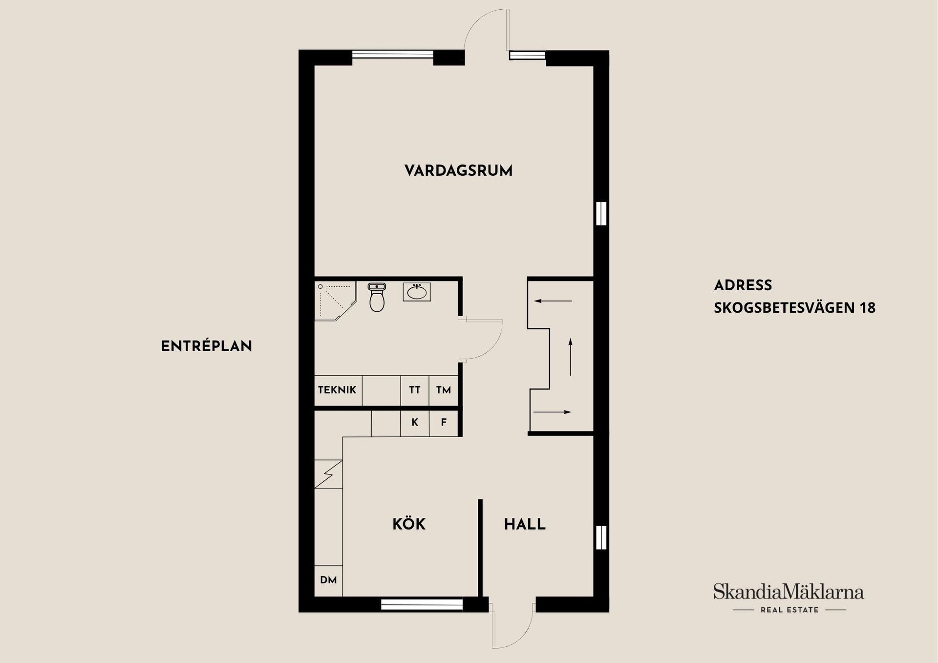 Radhus, Skogsbetesvägen 18, Gäddeholm, Västerås