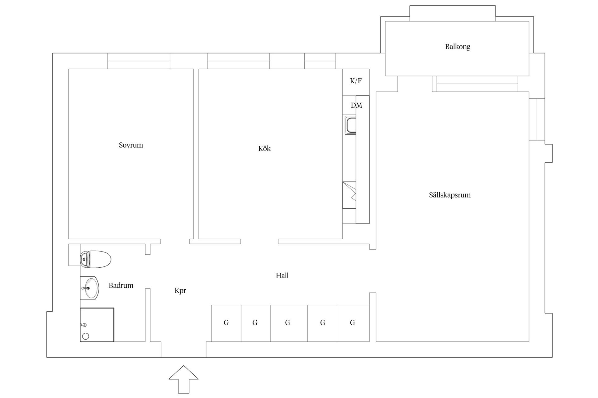 Bostadsrätt, Köpenhamnsvägen 48C, Slottsstaden, Malmö