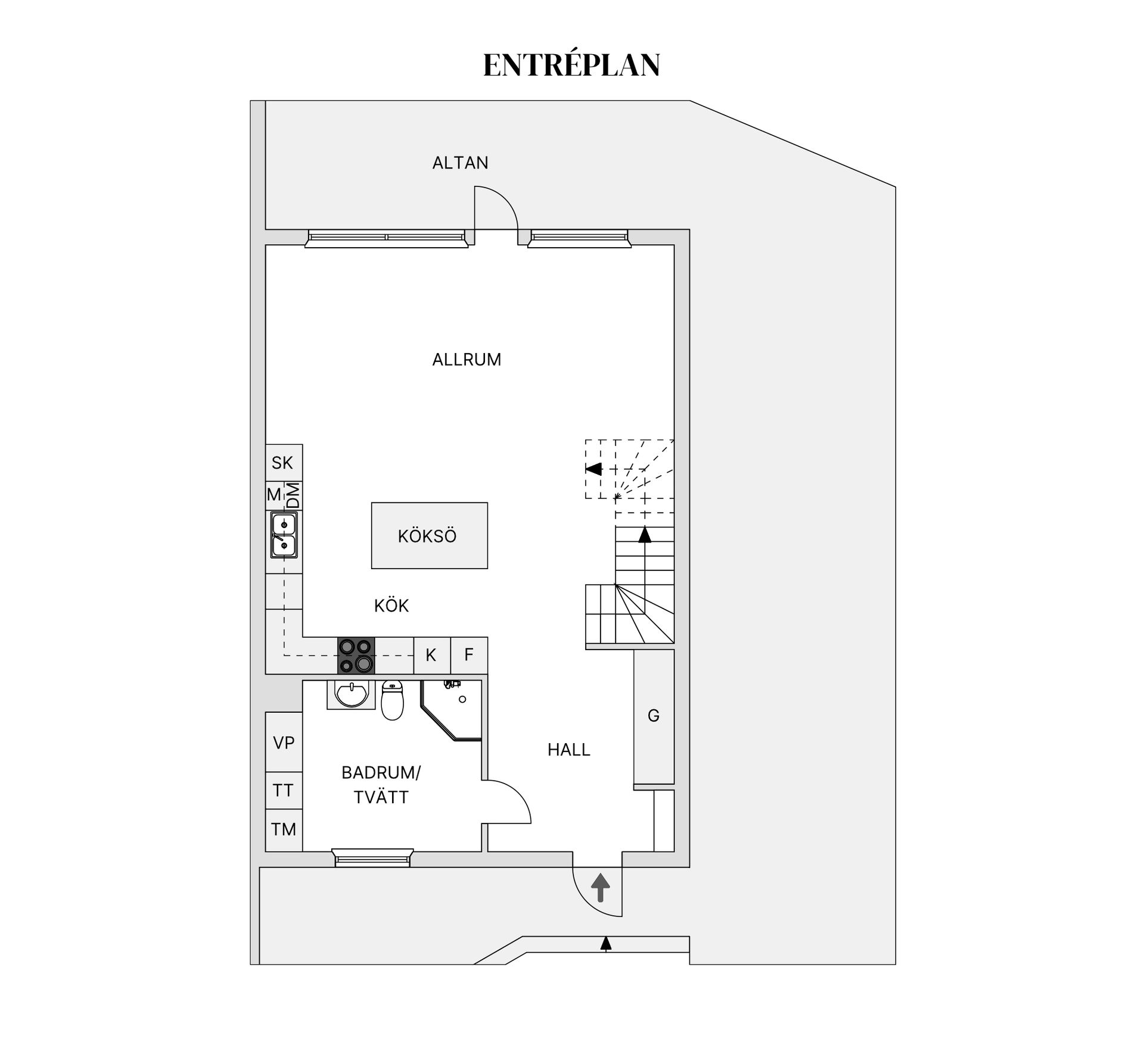 Radhus, Gulsparvvägen 45, Brittsbo, Östersund