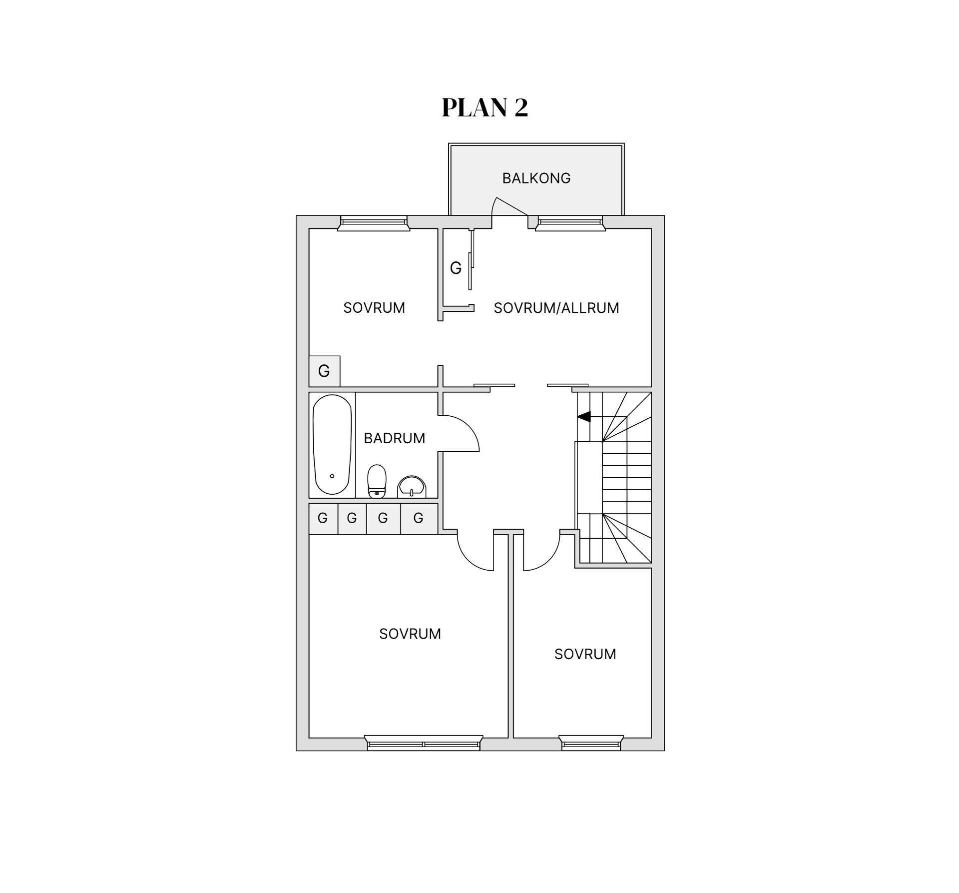 Radhus, Gulsparvvägen 45, Brittsbo, Östersund