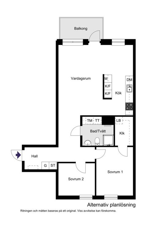Bostadsrätt, Oskarslundsbacken 1, 3 tr, Liljeholmskajen, Stockholm
