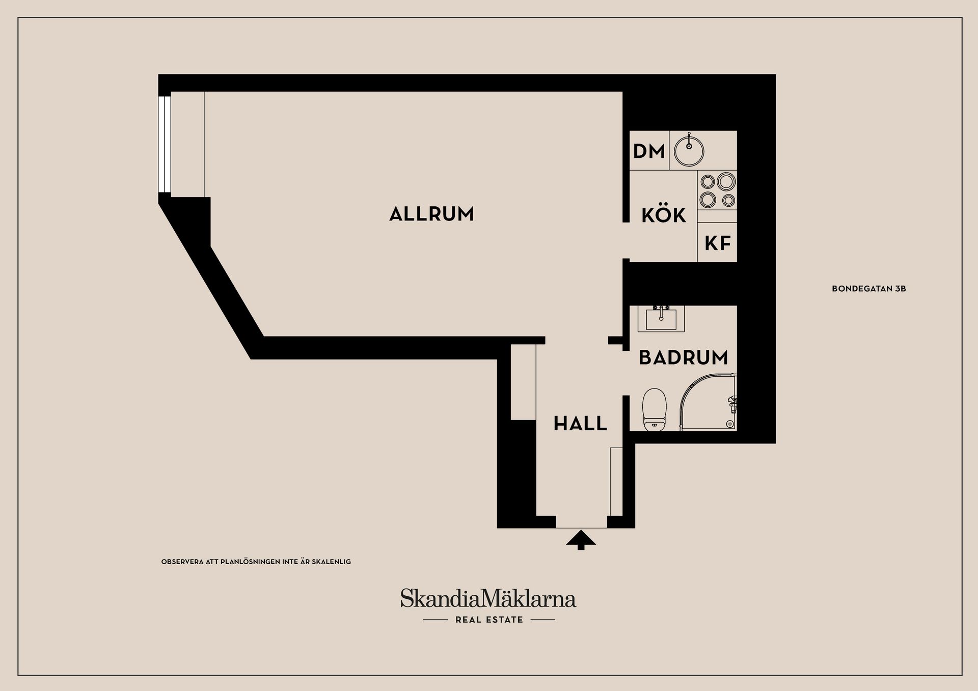 Bostadsrätt, Bondegatan 3B, Södermalm  - Sofia, Stockholm
