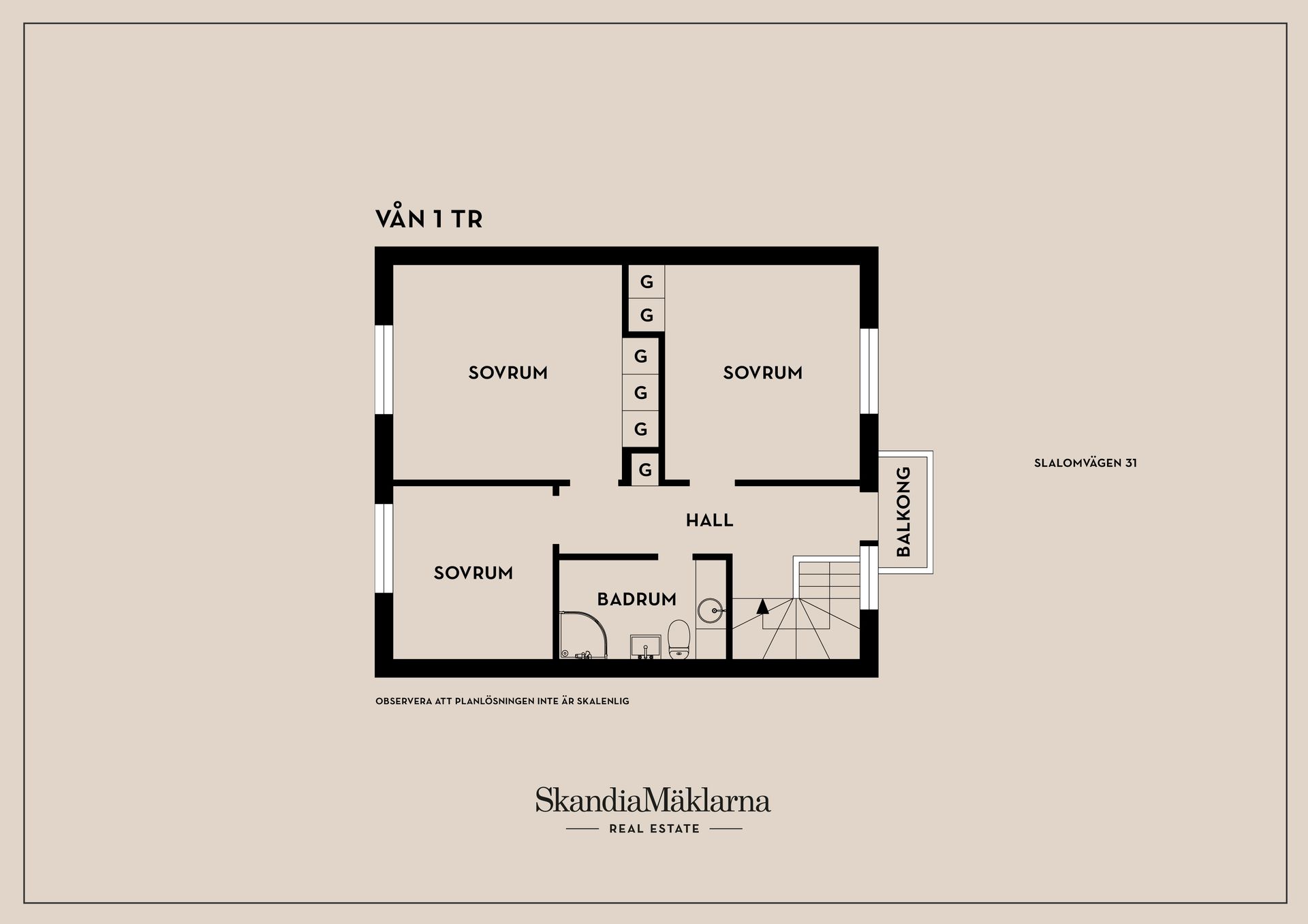 Radhus, Slalomvägen 31, Falun