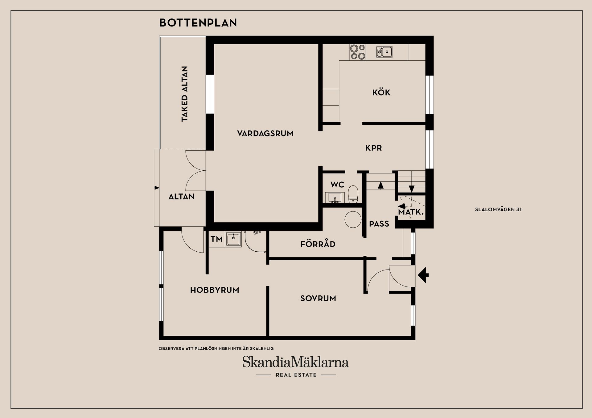 Radhus, Slalomvägen 31, Falun