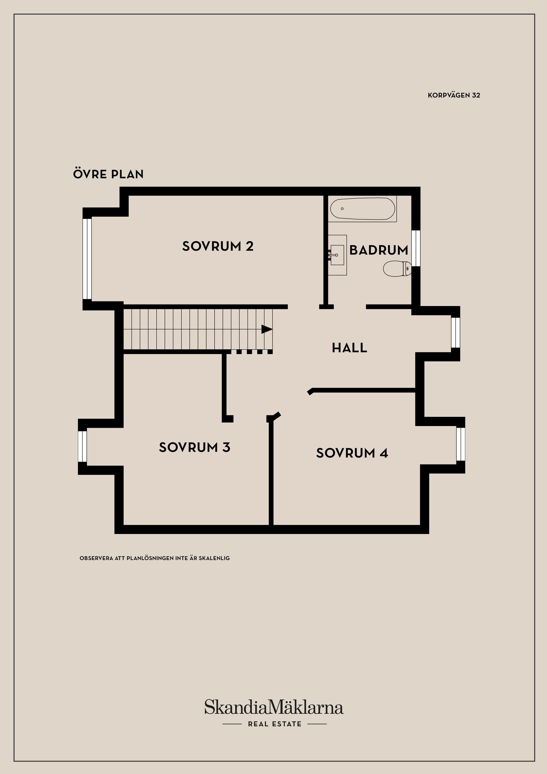 Radhus, Korpvägen 32, Tumba - Skäcklinge, Botkyrka