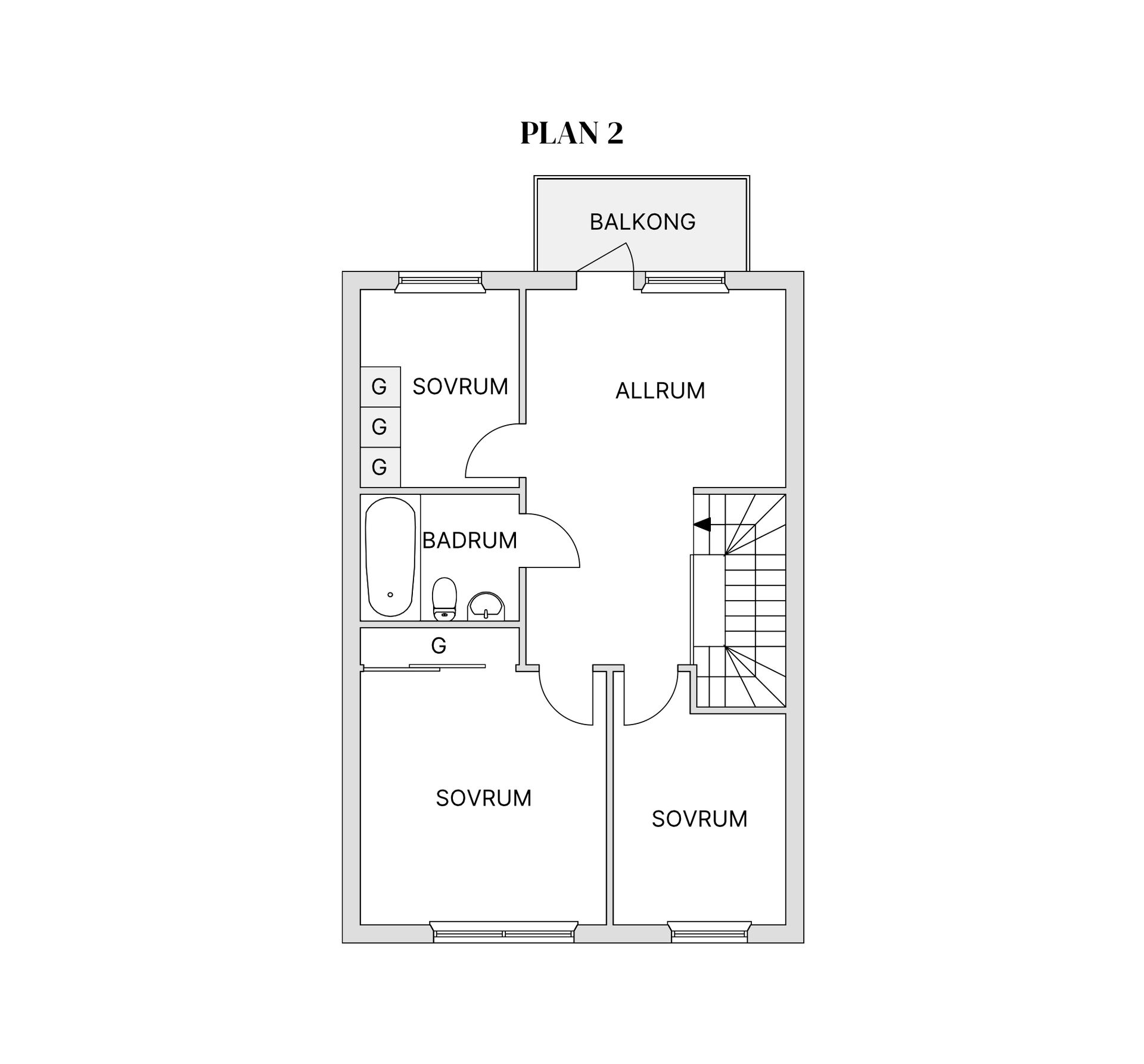 Radhus, Gulsparvvägen 21, Brittsbo, Östersund
