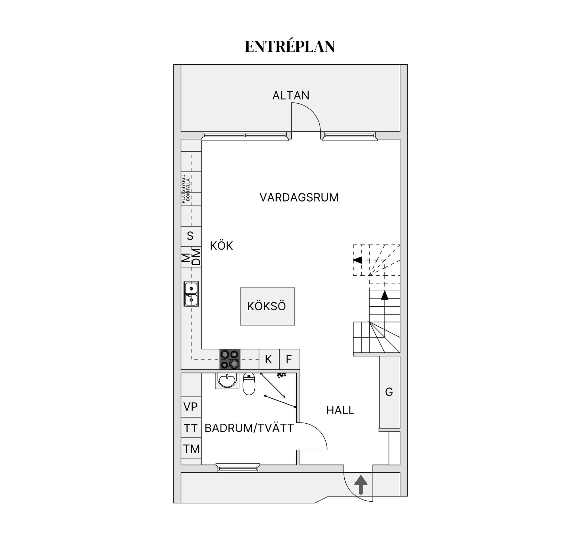 Radhus, Gulsparvvägen 21, Brittsbo, Östersund