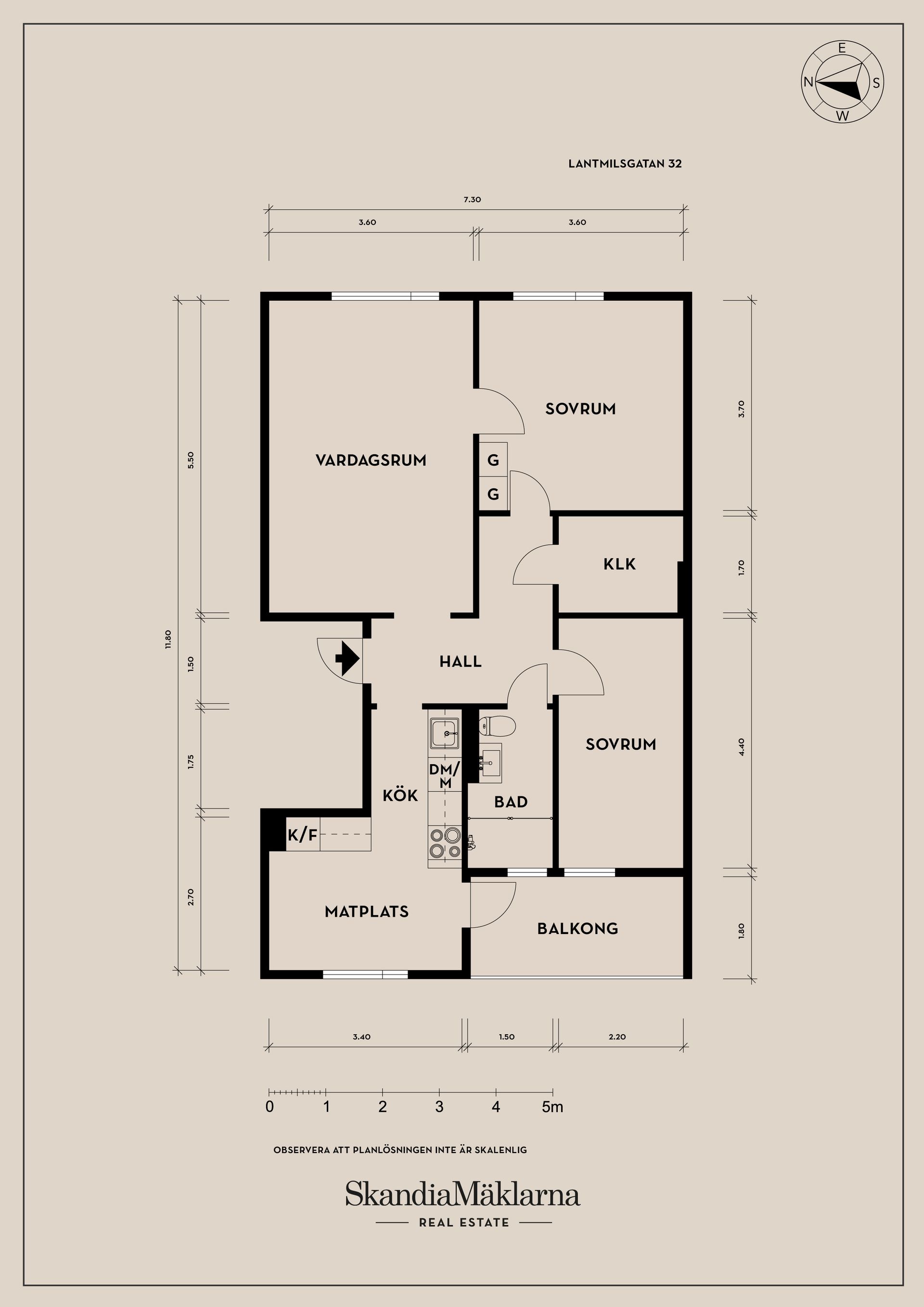Bostadsrätt, Lantmilsgatan 32, Högsbo/Kaverös, Göteborg