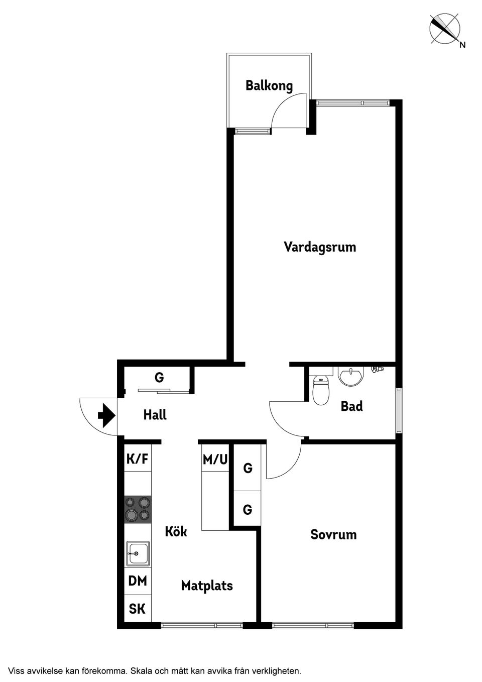 Bostadsrätt, Östra Långgatan 16D, Gårdskulla, Kungsbacka