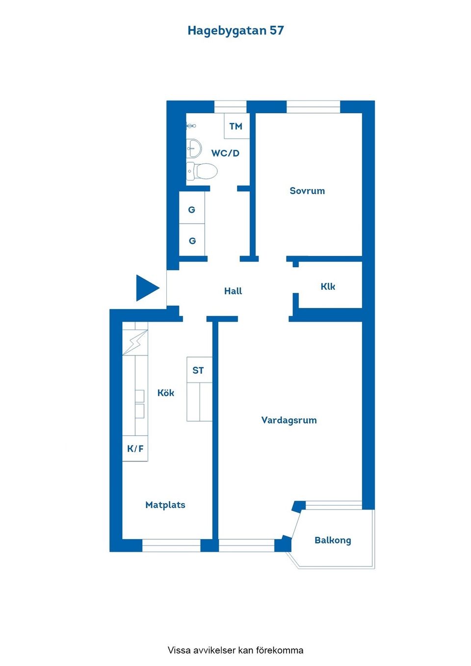 Bostadsrätt, Hagebygatan 57, Söder, Norrköping