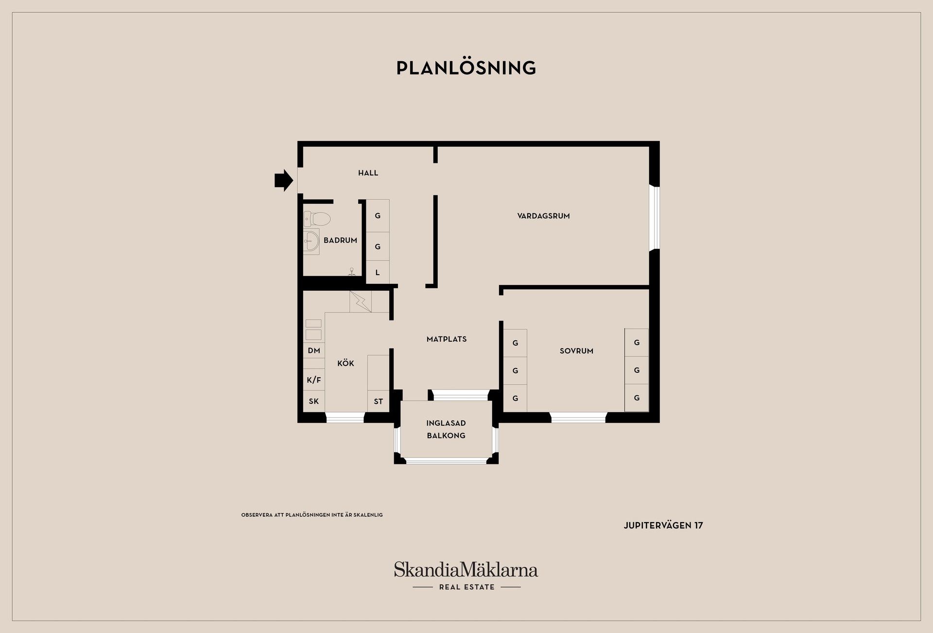 Bostadsrätt, Jupitervägen 17, Stenkulla, Nyköping