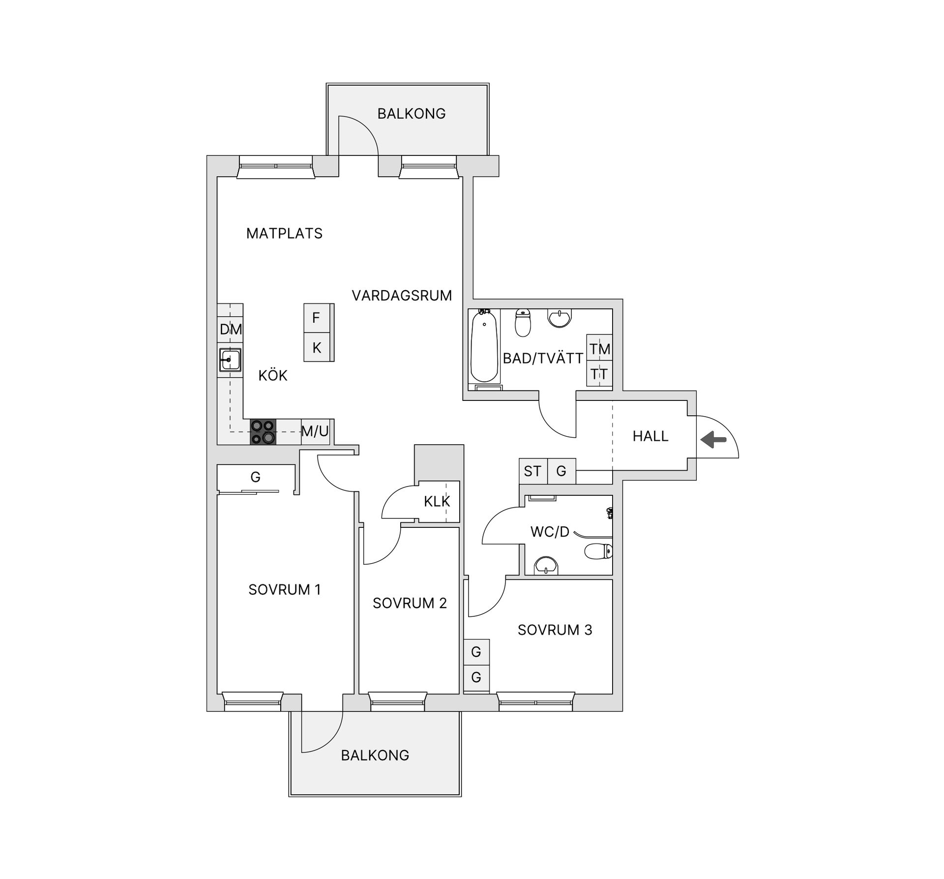 Bostadsrätt, Västra Granittrappan 10, Centrala Nacka, Nacka