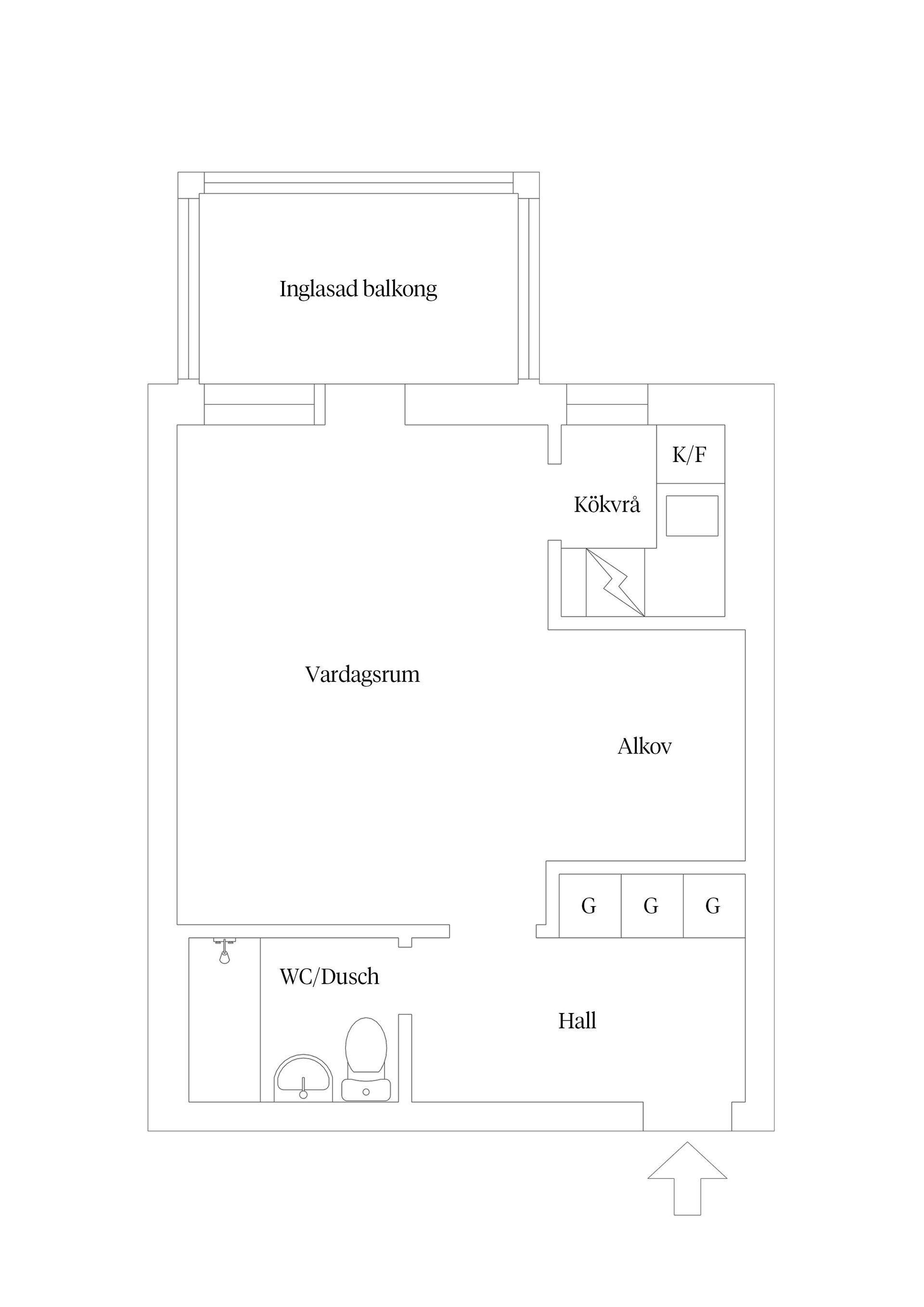 Bostadsrätt, Falkenbergsvägen 23A, Södra området, Kalmar