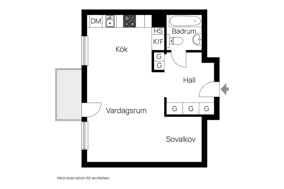 Bostadsrätt, Hunnemaravägen 9, Hunnemara/Gullbergslyckan, Karlshamn
