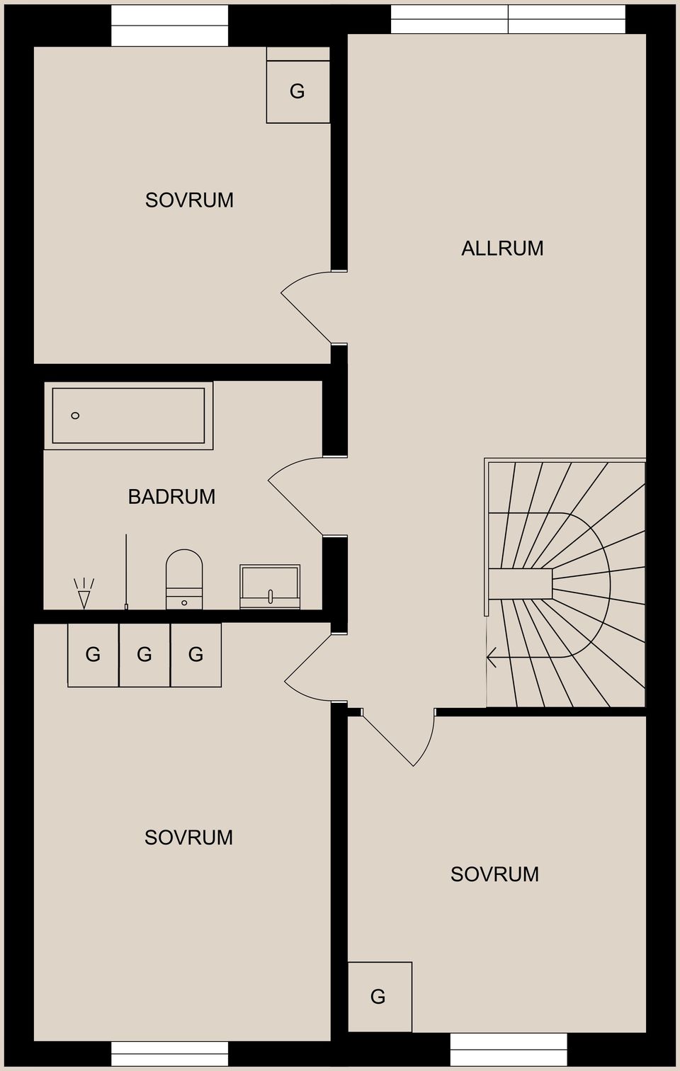 Radhus, Ryssnäsvägen 27D, Svärtinge - Skogsbacke, Norrköping