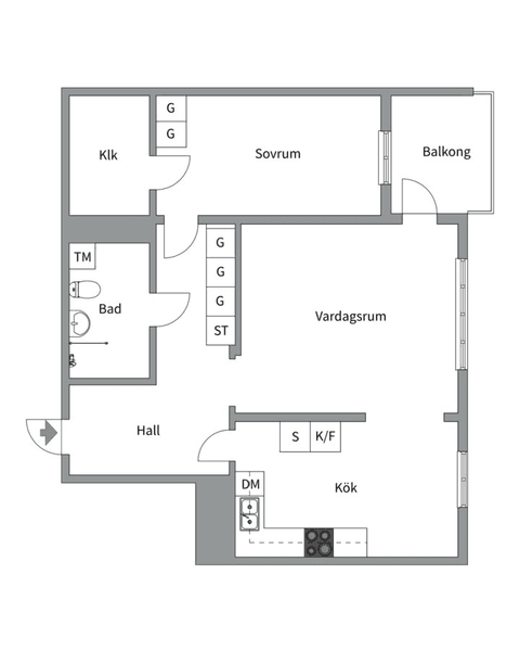Bostadsrätt, Tornérplatsen 30, 8tr , Jakobsbergs centrum , Järfälla