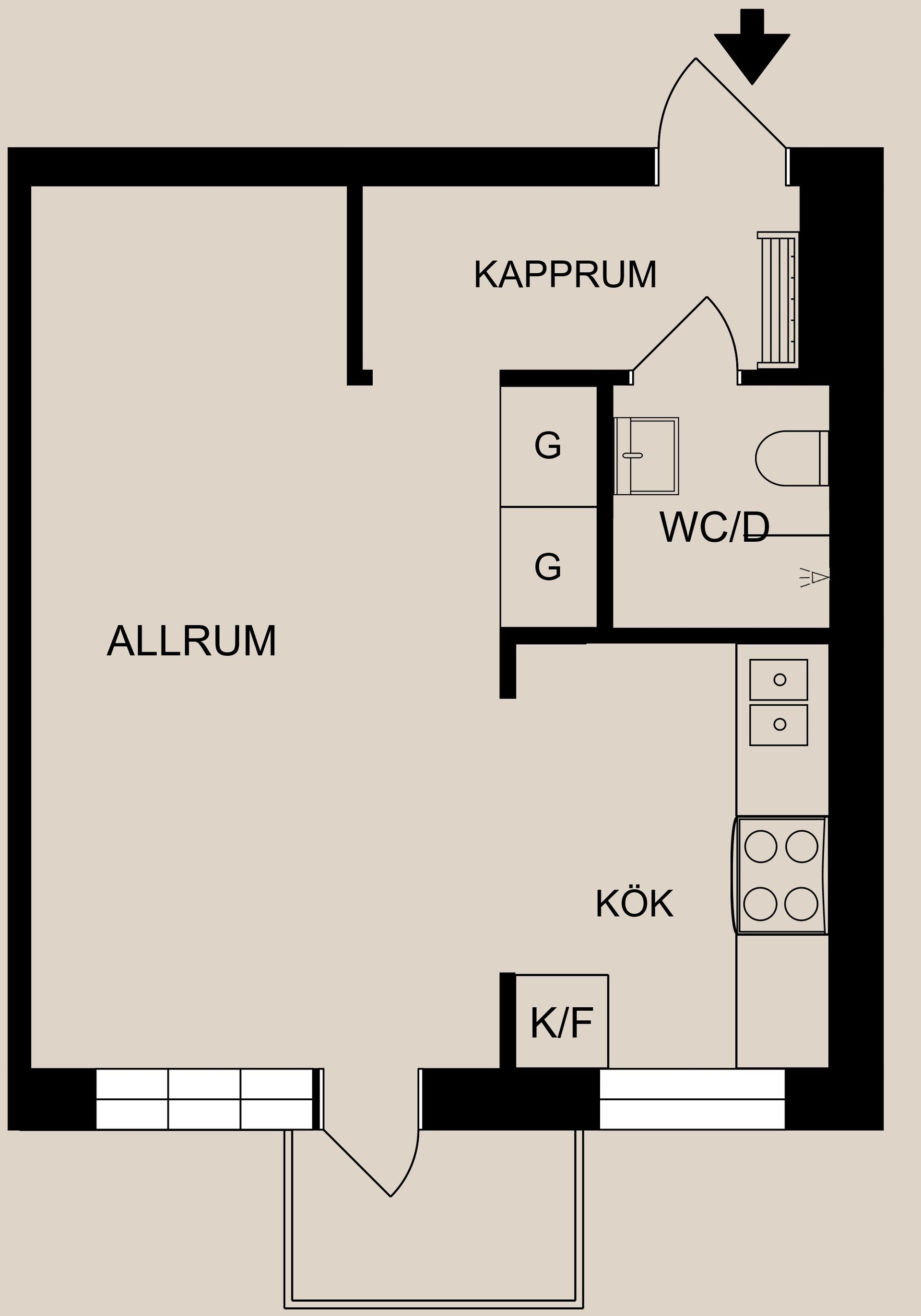 Bostadsrätt, Styrestagatan 8, Centralt, Öster, Norrköping