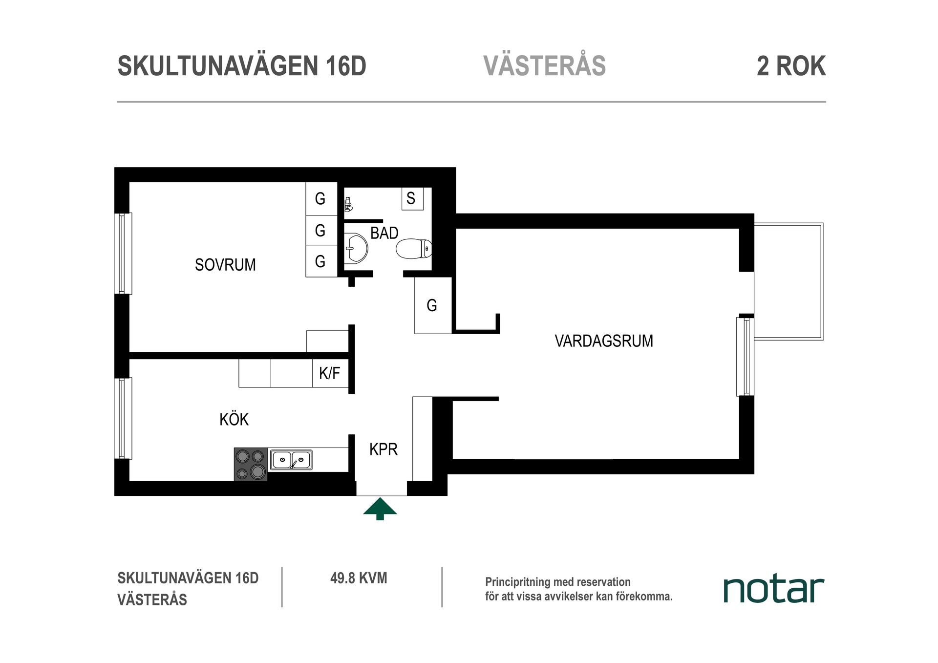 Bostadsrätt, Skultunavägen 16D, Blåsbo, Västerås