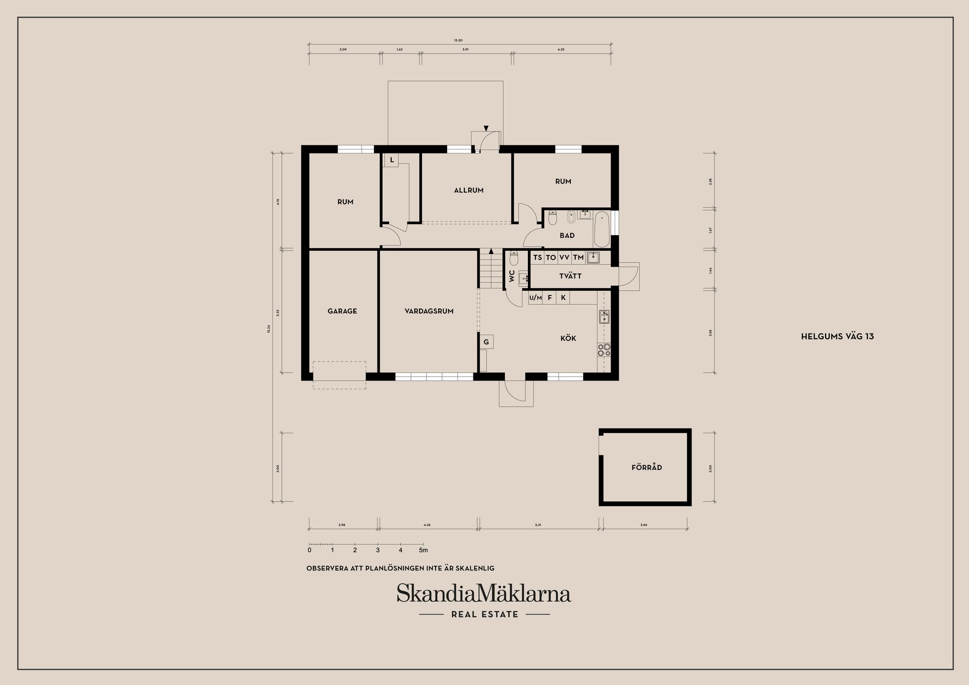 Villa, Helgums väg 13, Hultsberg, Karlstad