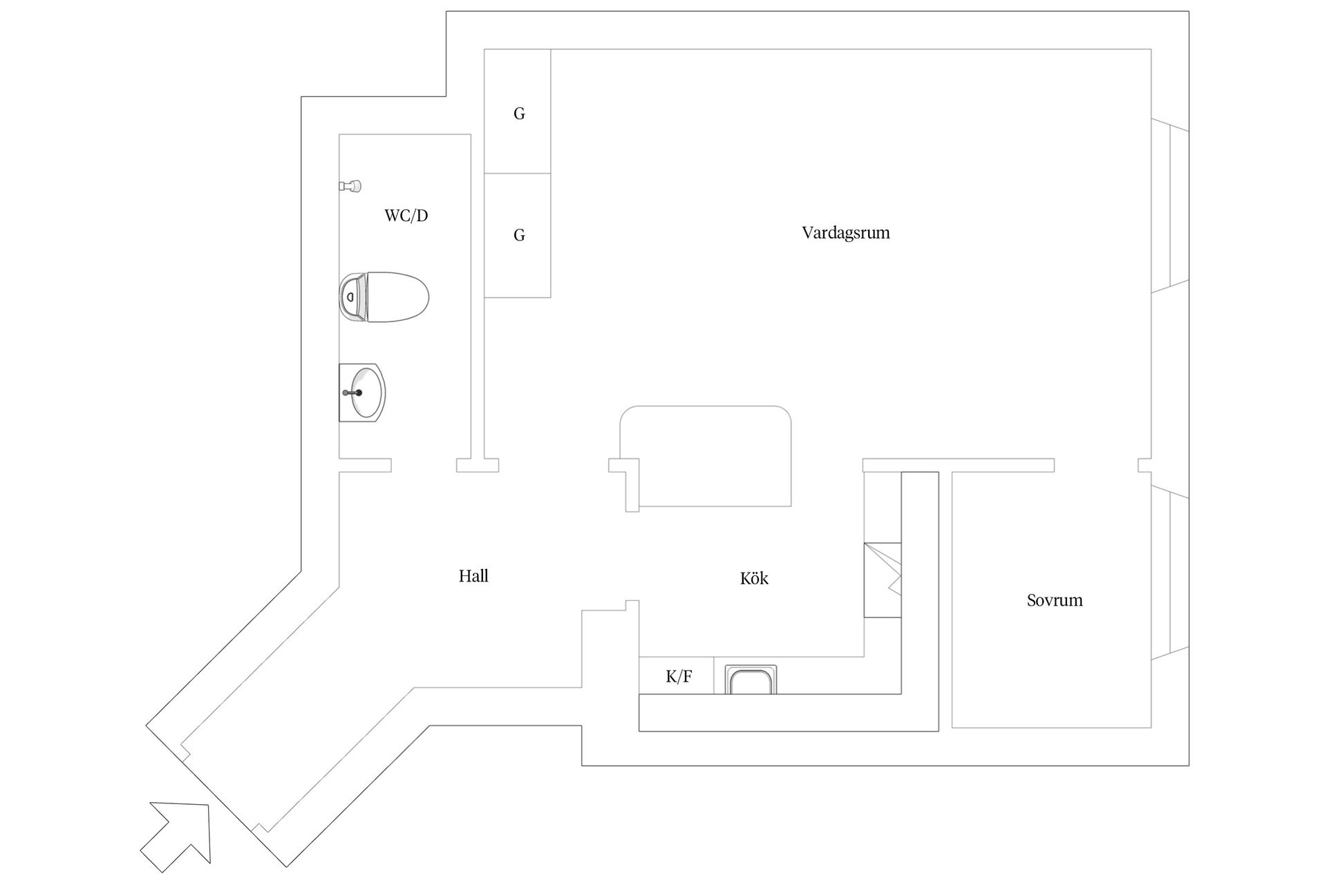 Bostadsrätt, Katarina Bangata 62, Stockholm