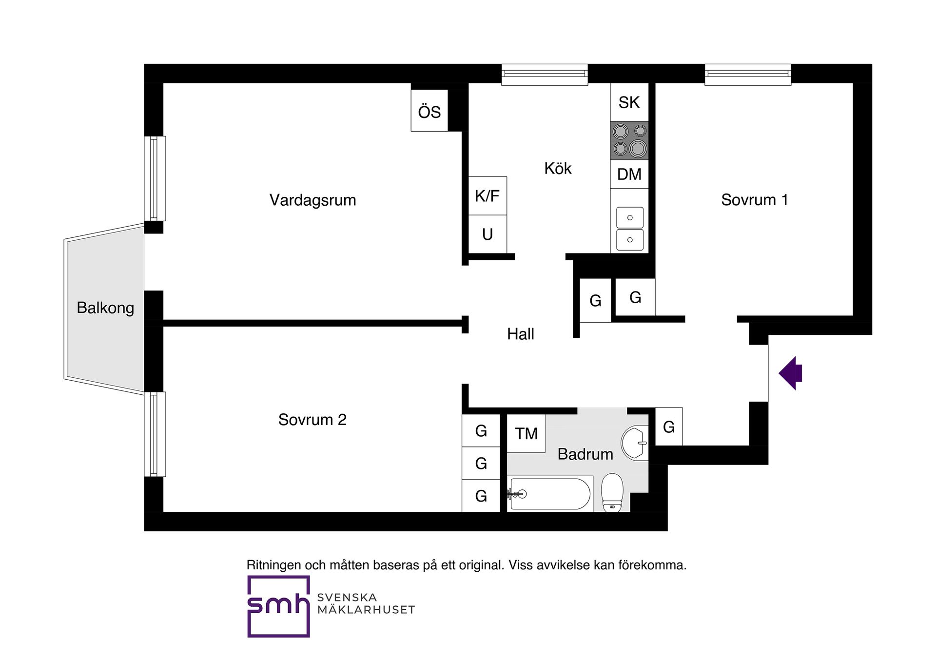 Bostadsrätt, Borensvägen 1, Årsta, Stockholm