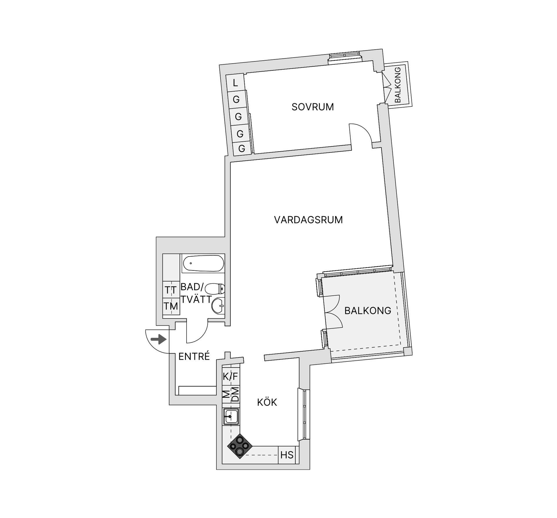 Bostadsrätt, Belegatan 1, Eriksberg, Göteborg