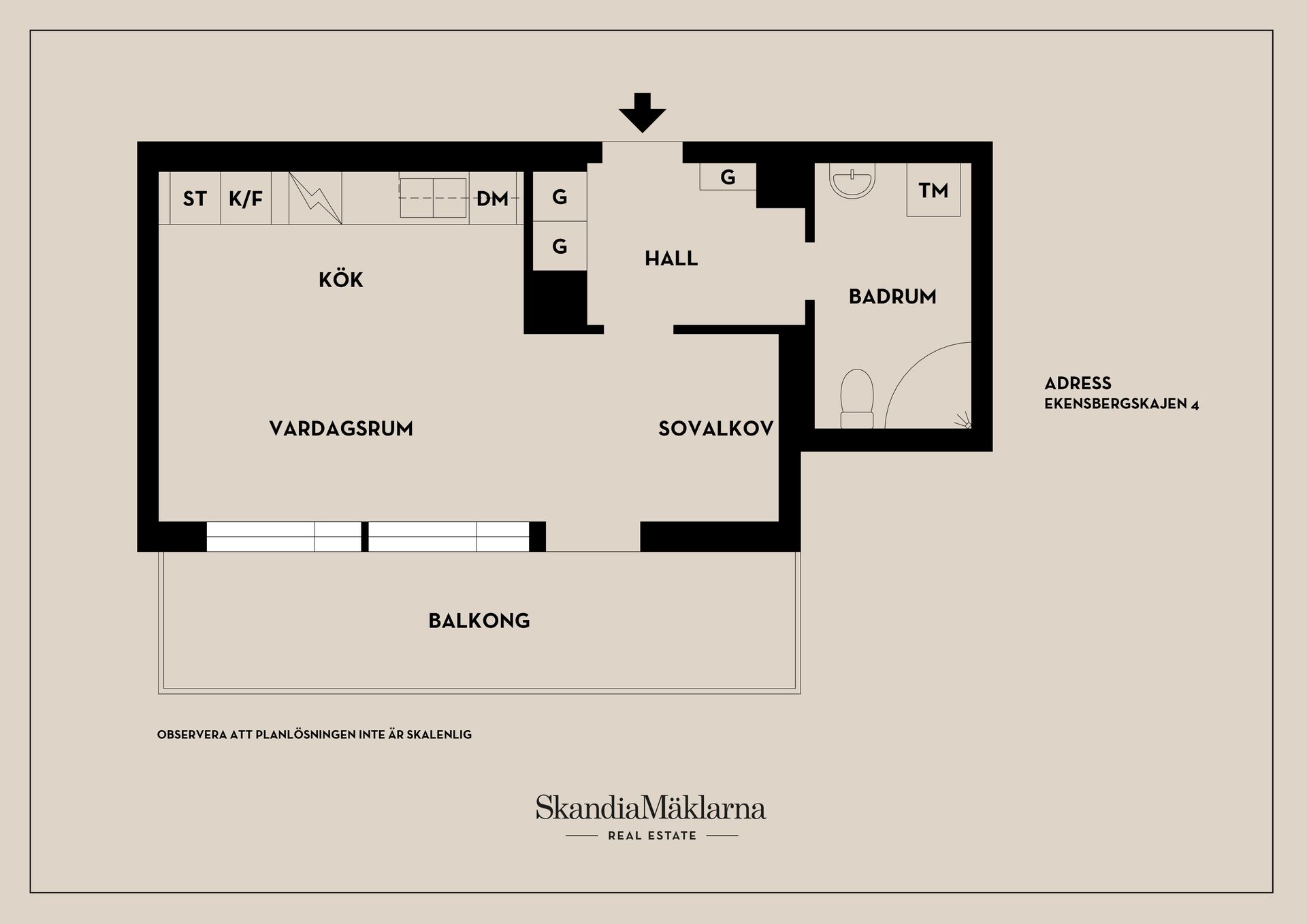 Bostadsrätt, Ekensbergskajen 4, 11771 Stockholm, Gröndal, Stockholm