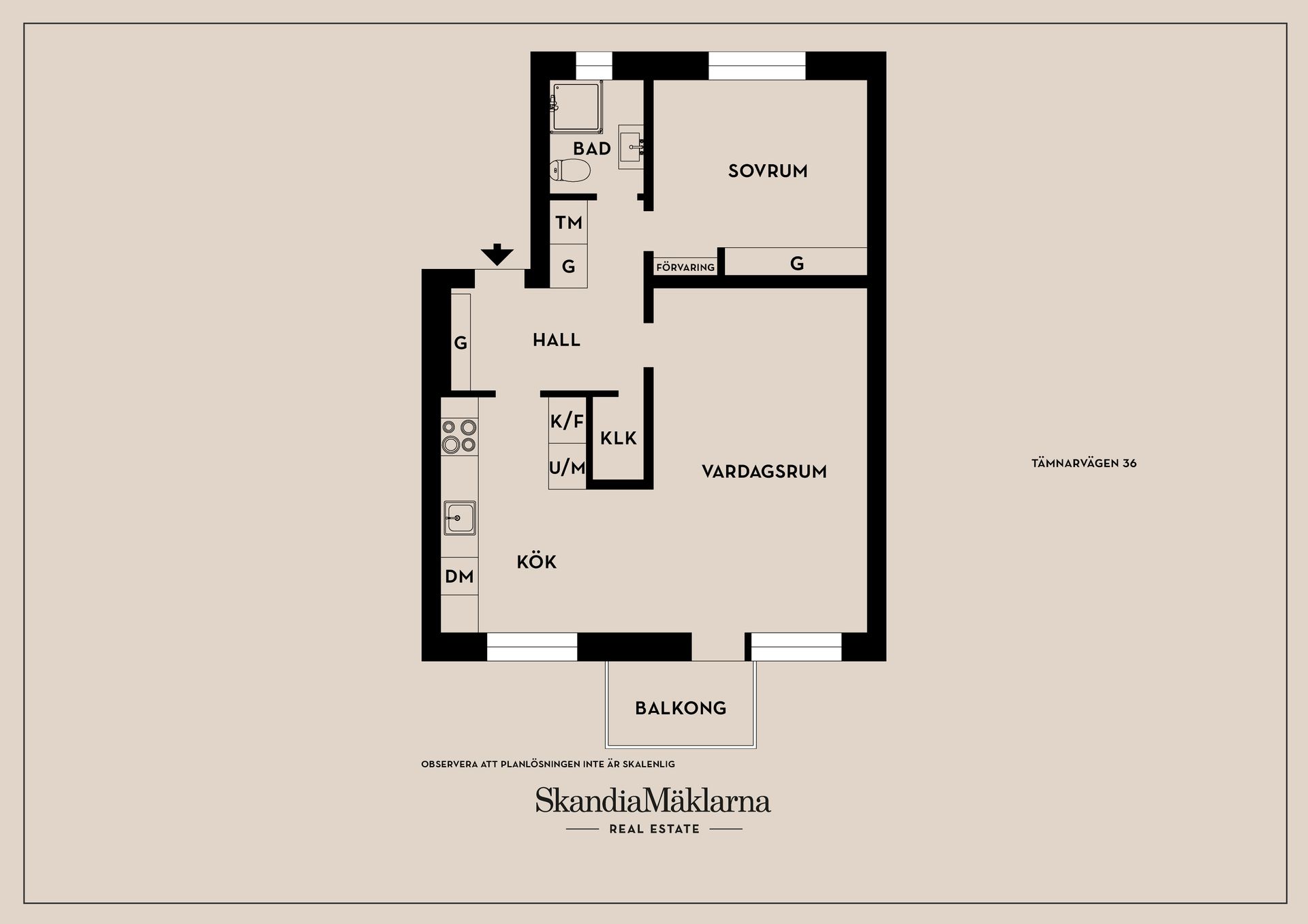 Bostadsrätt, Tämnarvägen 36, Årsta