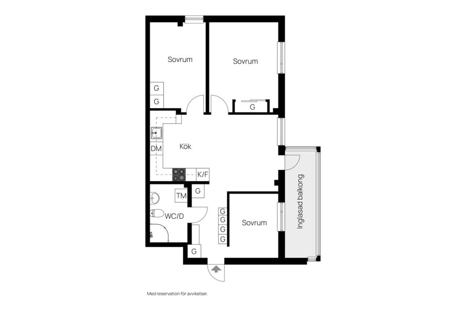 Bostadsrätt, Thulegatan 35b, Centralt, Sundsvall