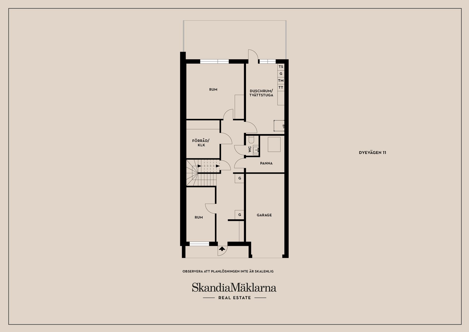 Radhus, Dyevägen 11, Råtorp, Karlstad